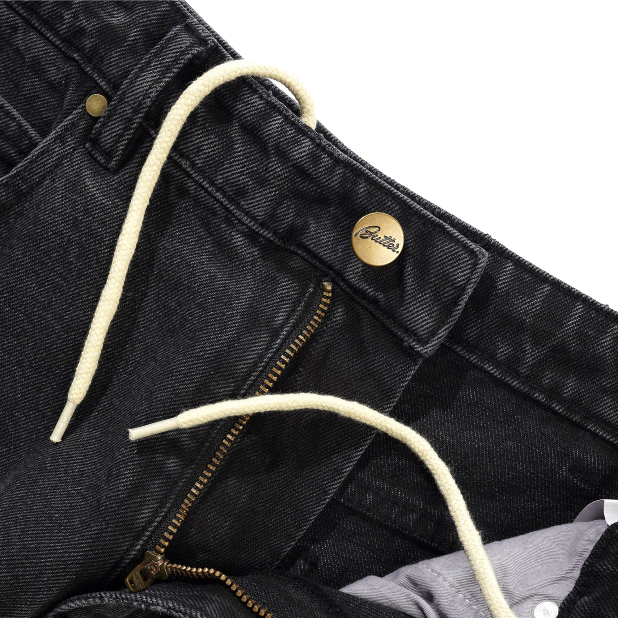 Butter Goods Baggy Denim Jeans Distressed Black