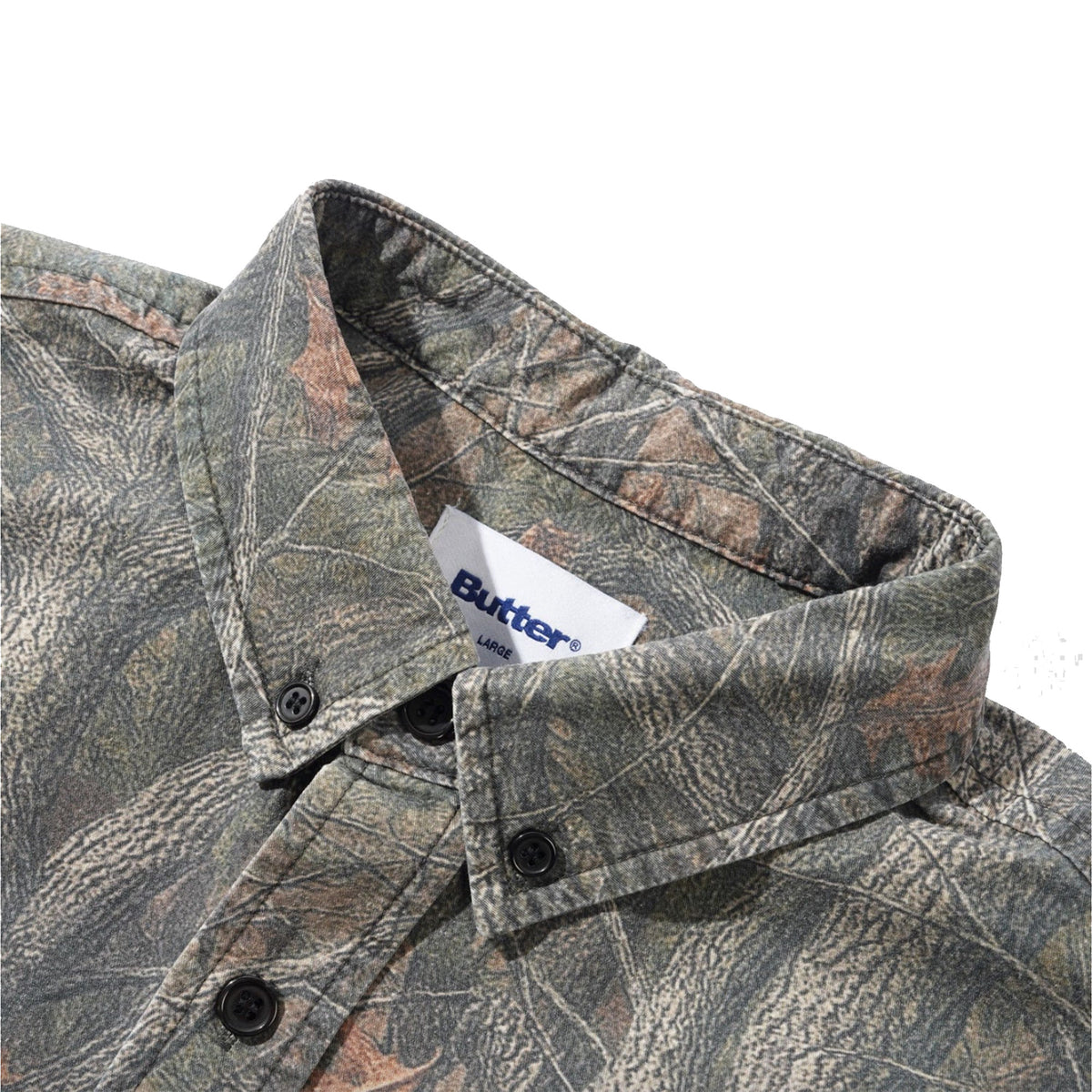 Butter Goods Yard Shirt Forest Camo