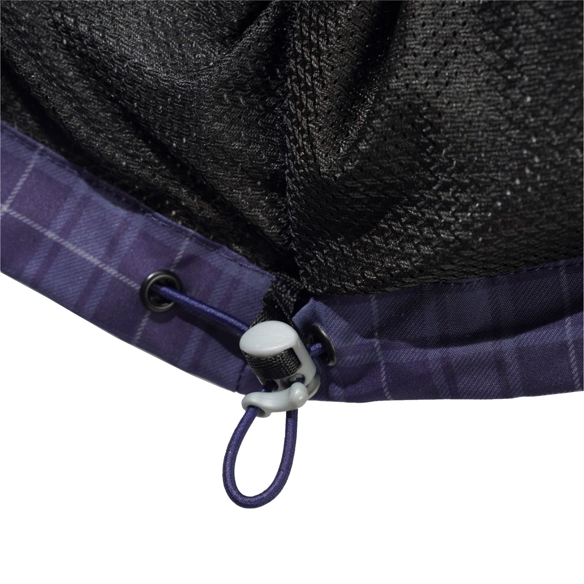 Butter Goods Plaid Nylon Jacket Navy
