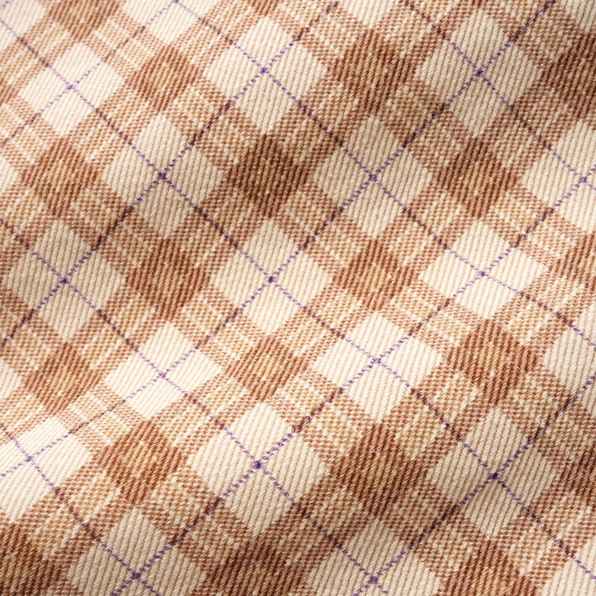 Butter Goods x Peanuts Spike Work Shorts Sandstone Plaid