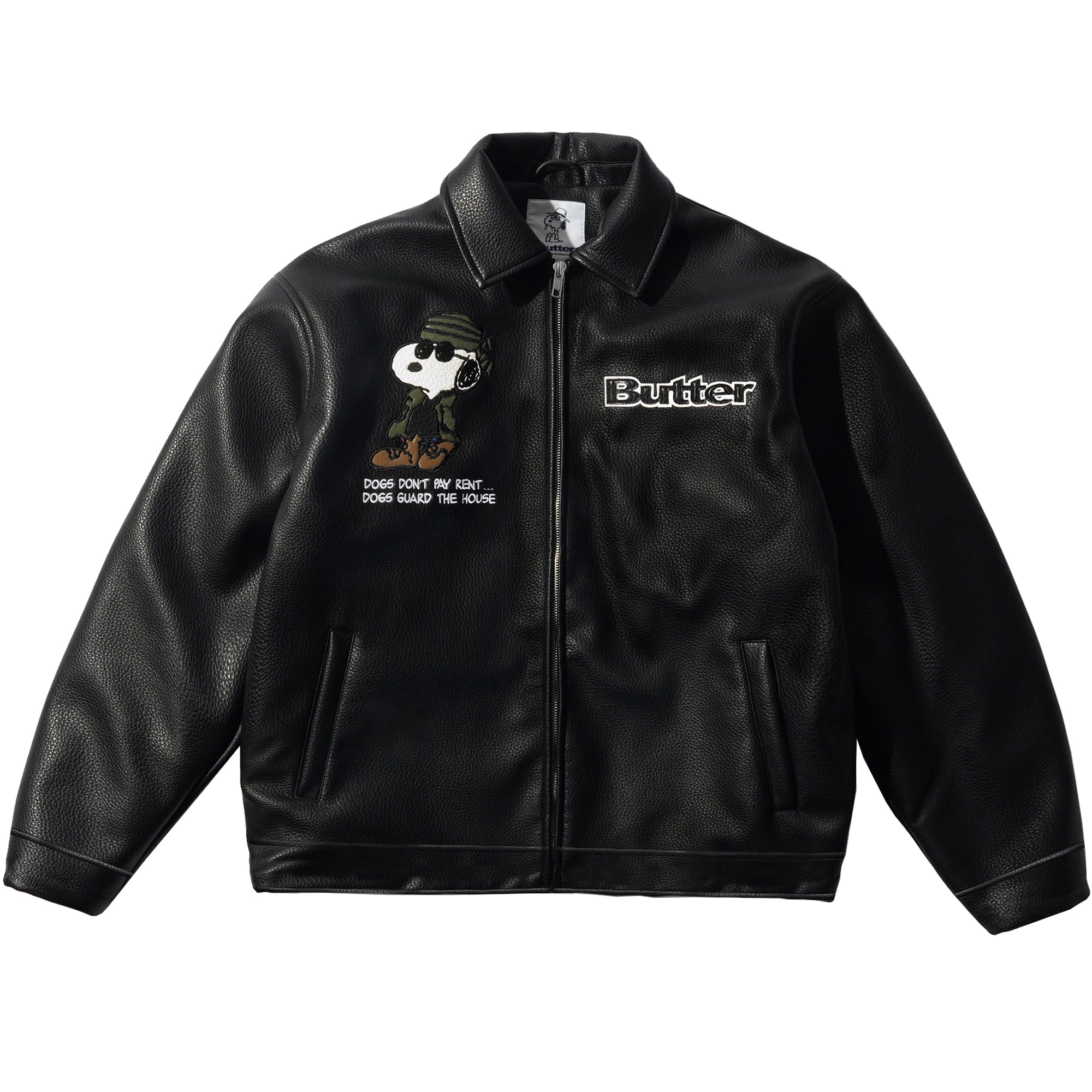 Butter Goods x Peanuts Guard Dog Jacket Black