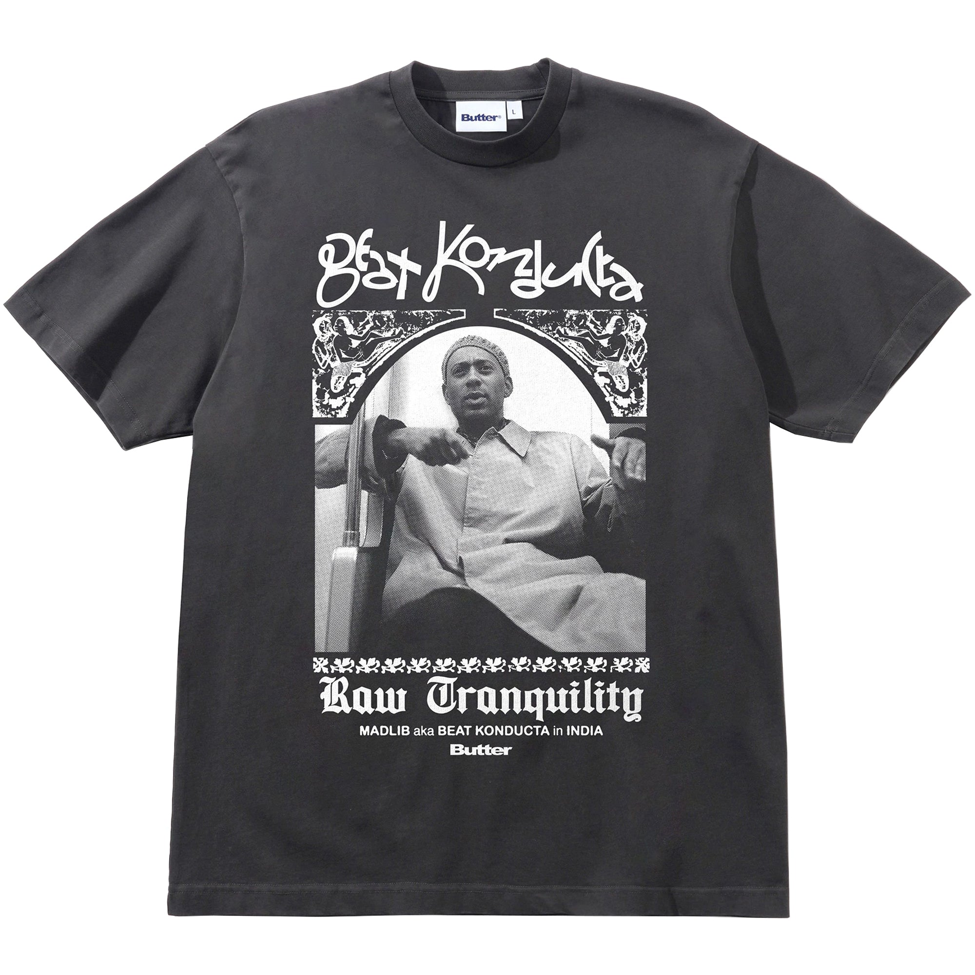 Butter Goods x Madlib India Tee Washed Black