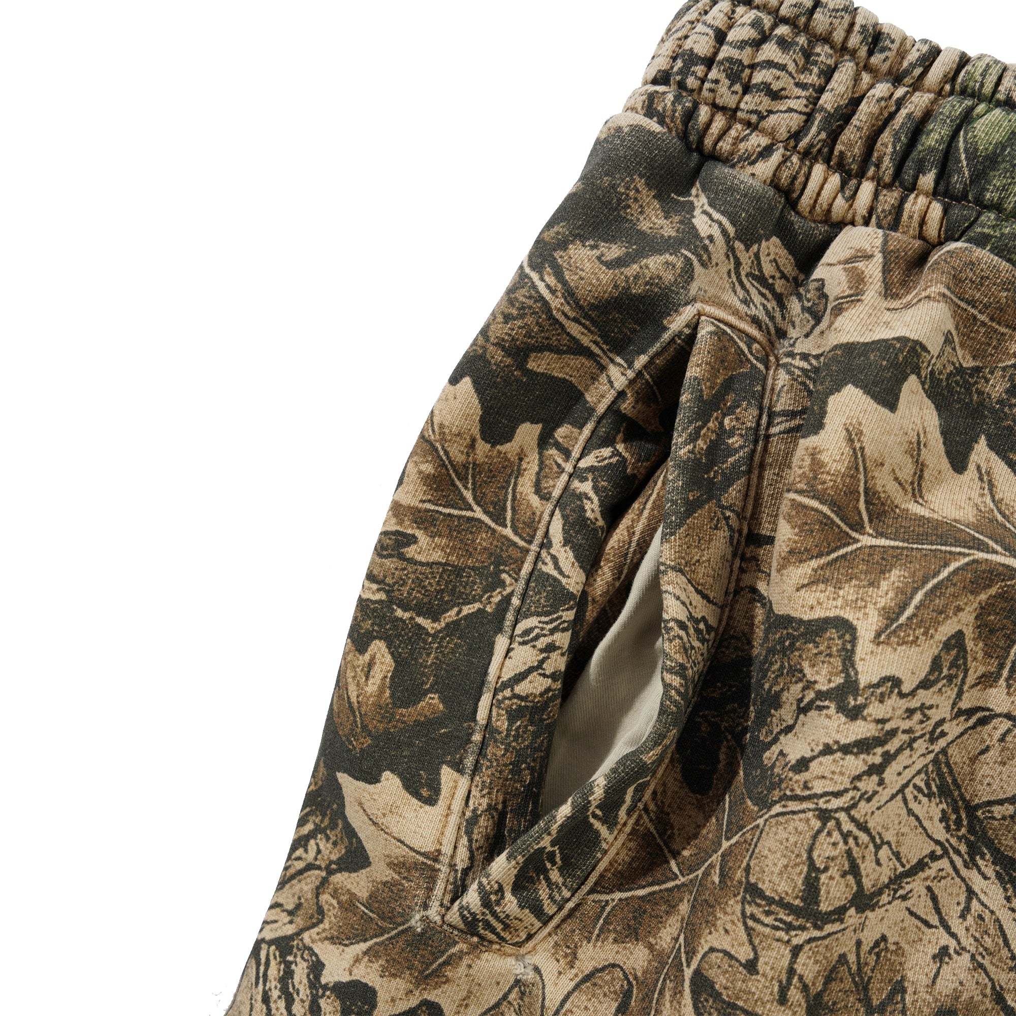 Butter Goods Fleece Shorts Forest Camo