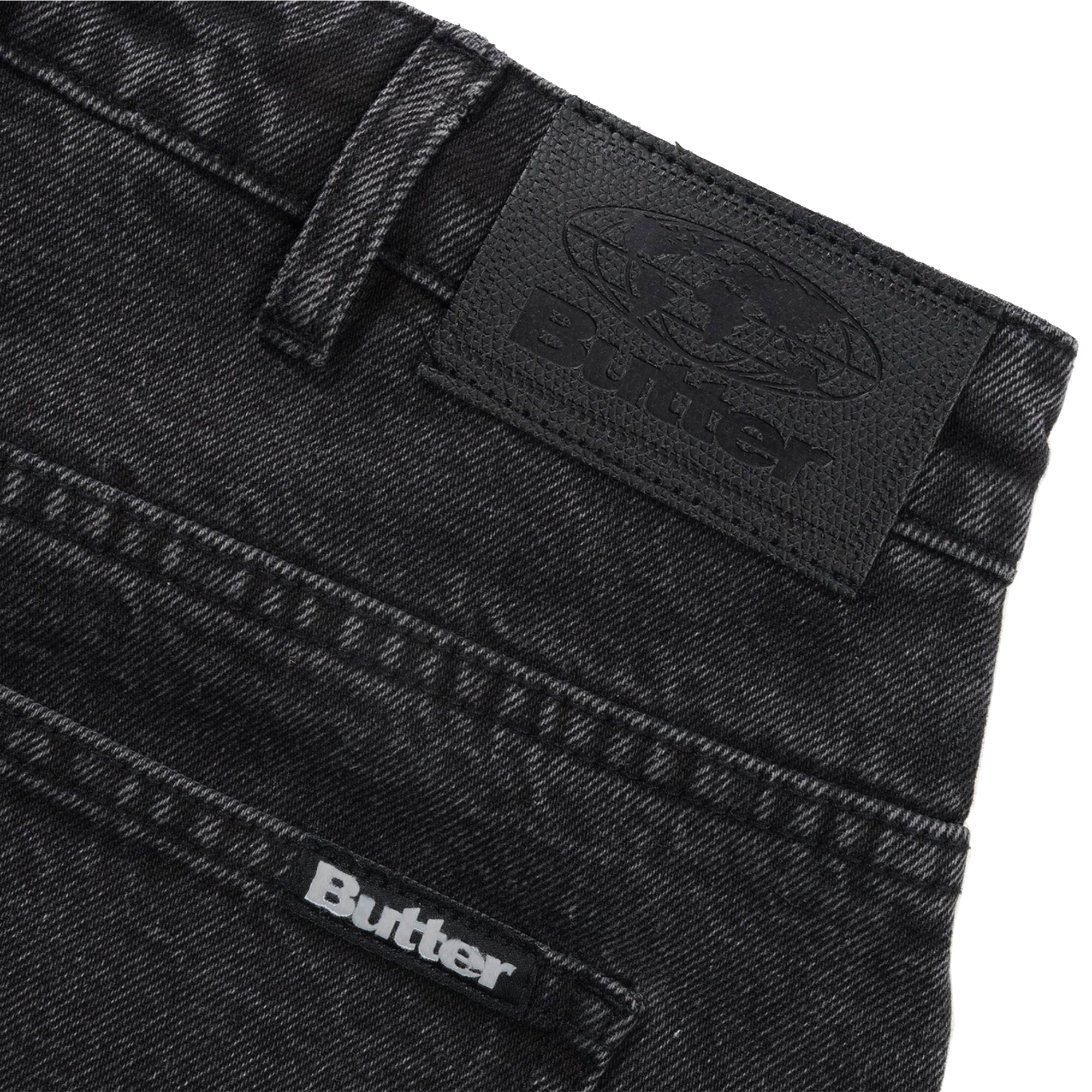 Butter Goods Baggy Denim Jeans Distressed Black
