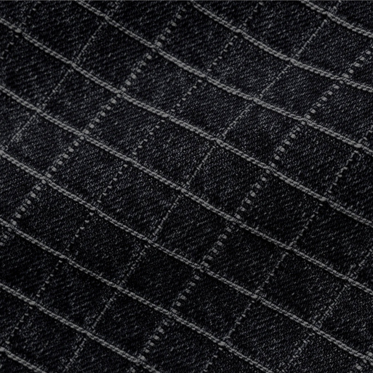Butter Goods Grid Denim Jacket Overdye Black