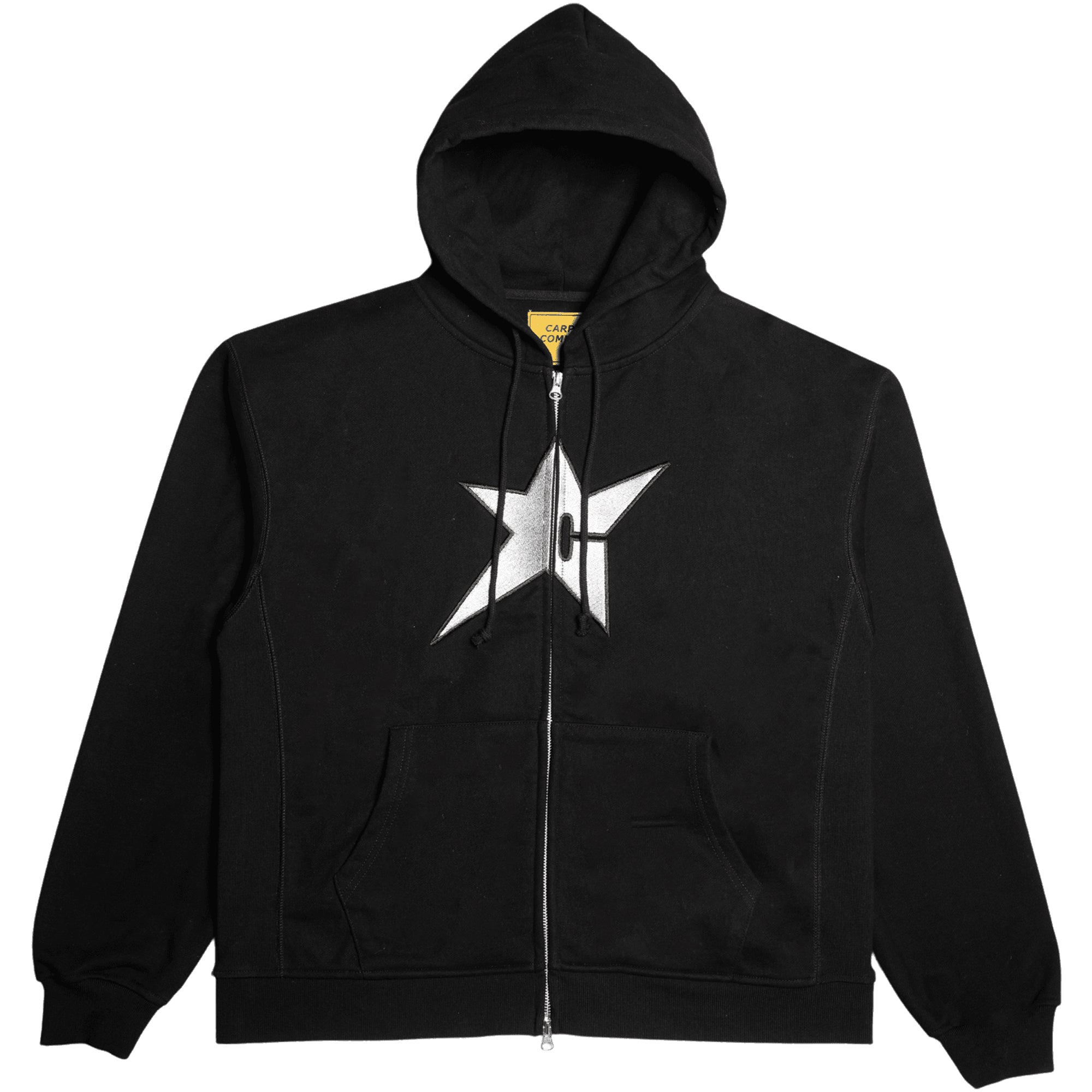 Carpet Company Metallic C-Star Zip Hoodie Black | NOTE shop