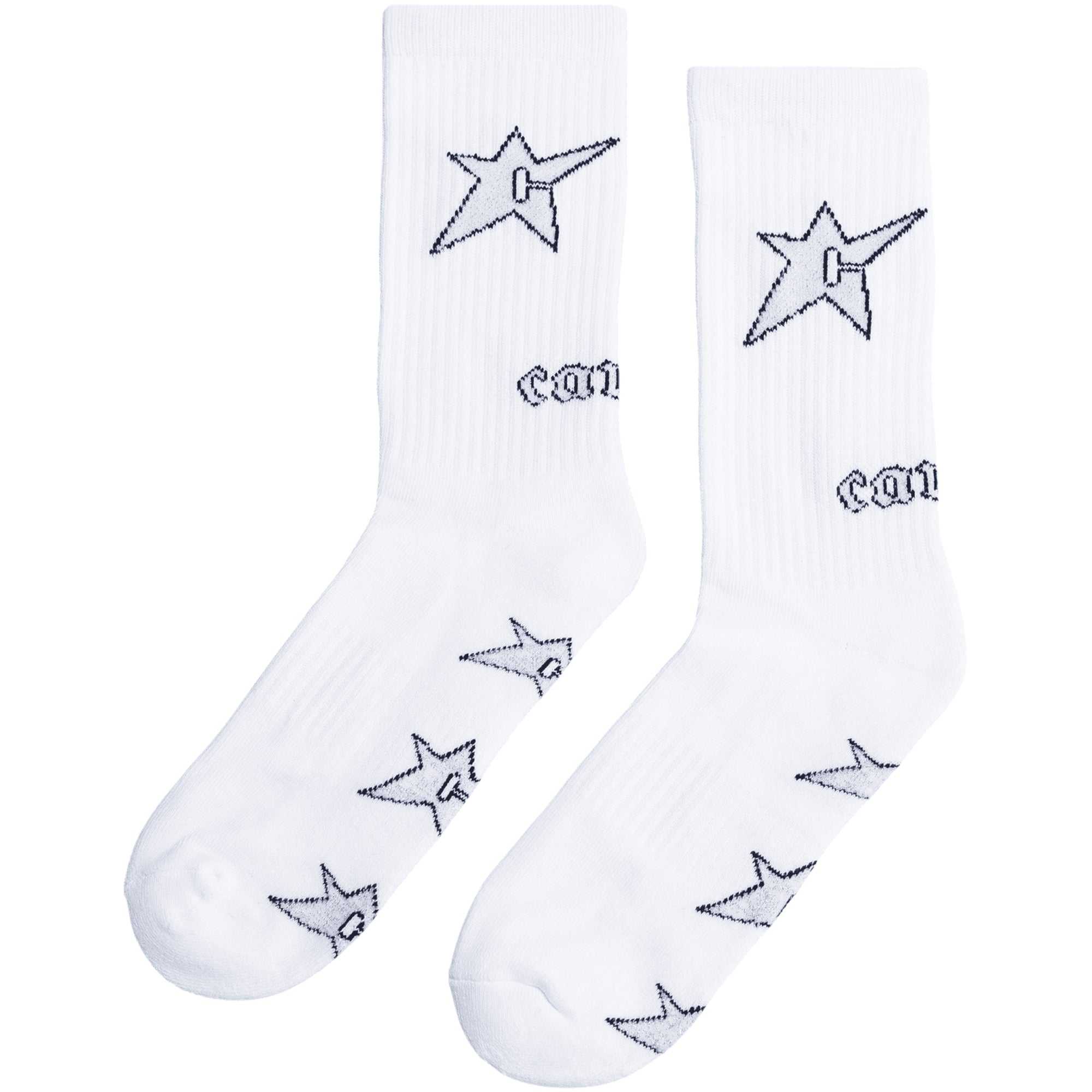 Carpet Company C-Star Socks White/Silver