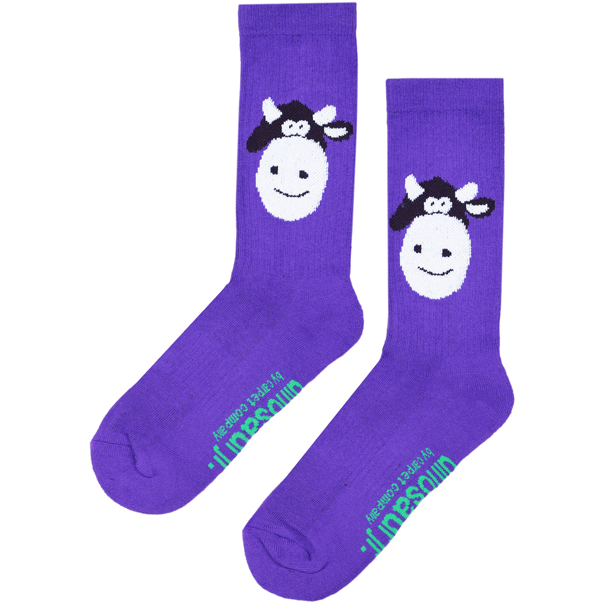 Carpet Company x Dinosaur Jr. Cow Socks Purple