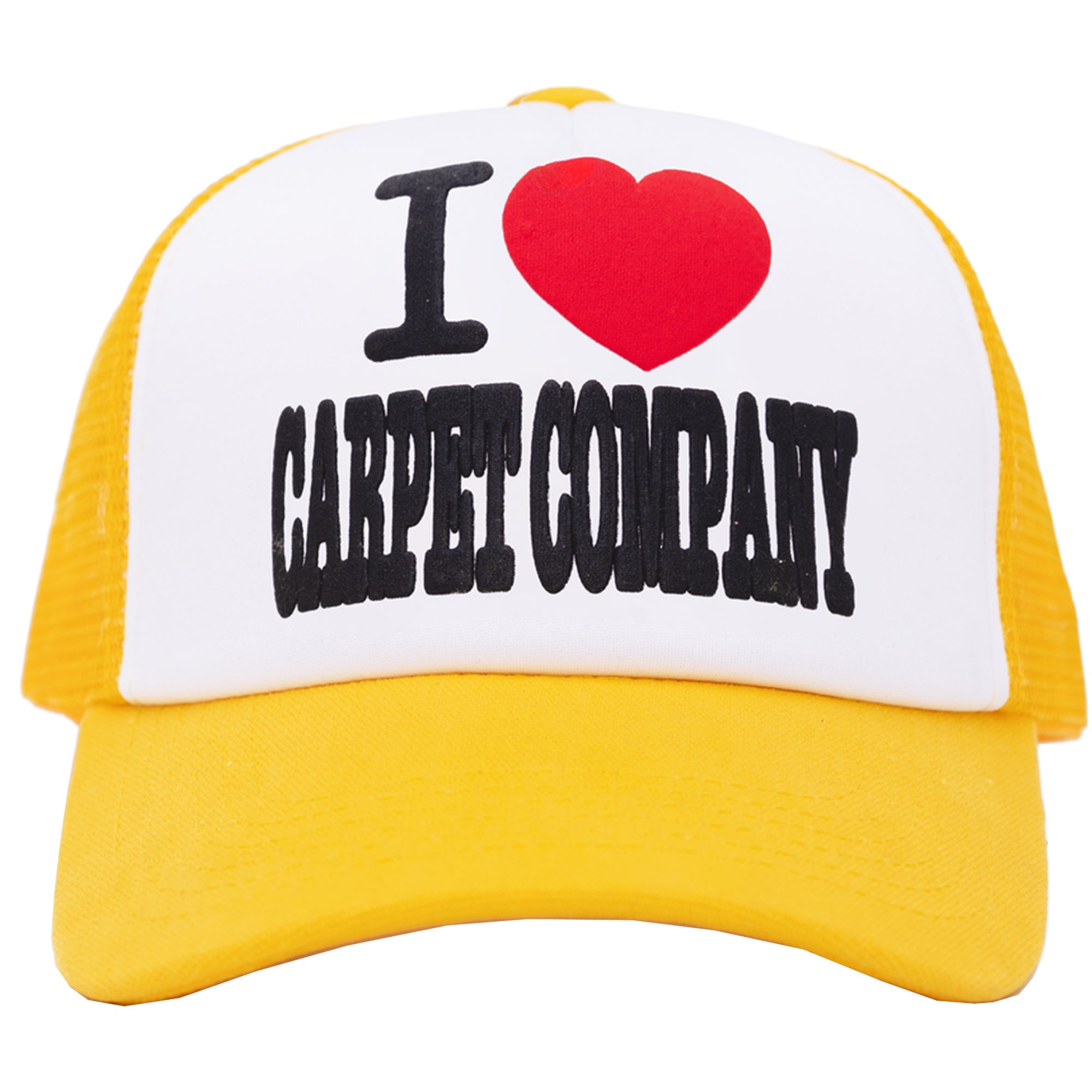 Carpet Company Heart Trucker Cap Yellow