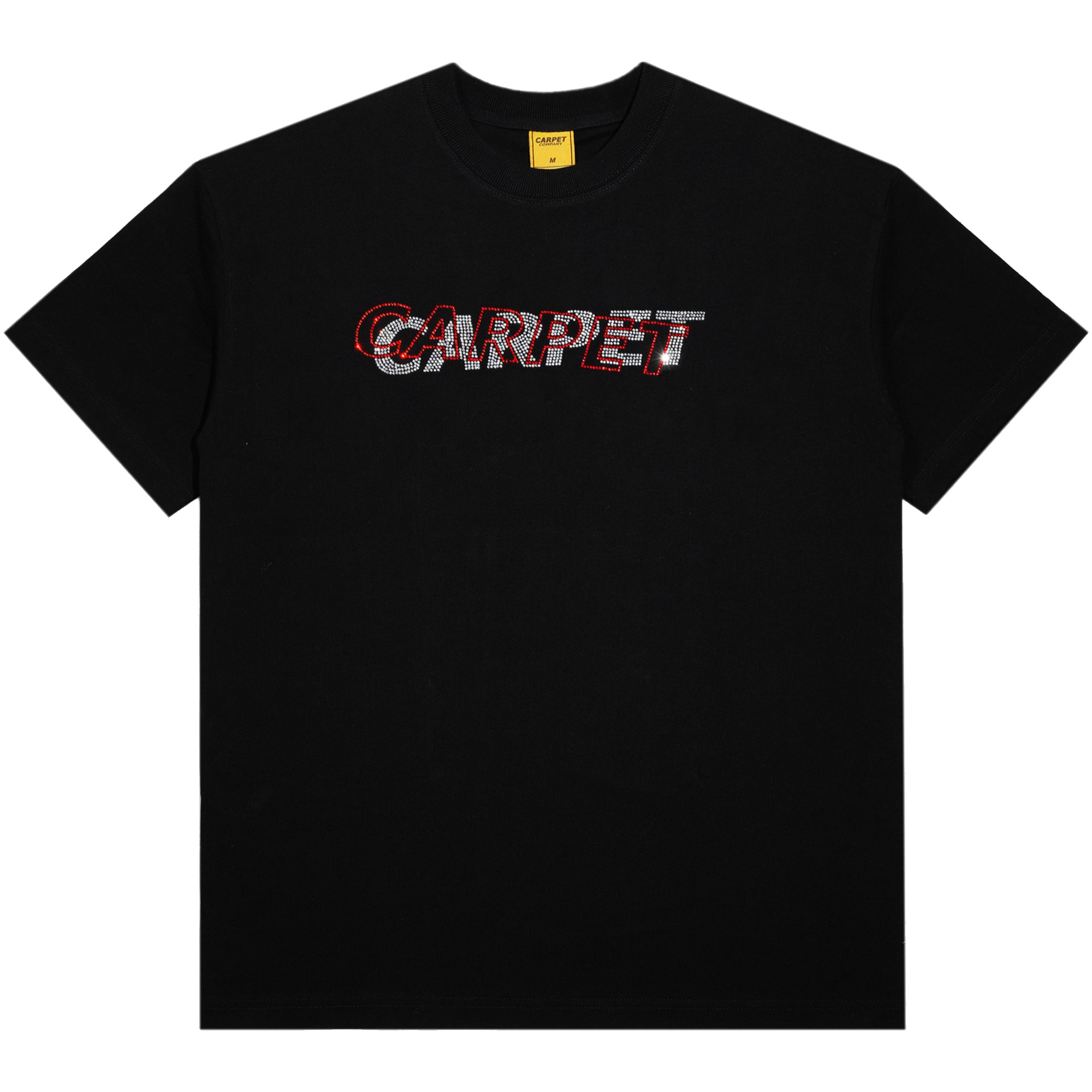 Carpet Company Misprint Rhinestone Tee Black
