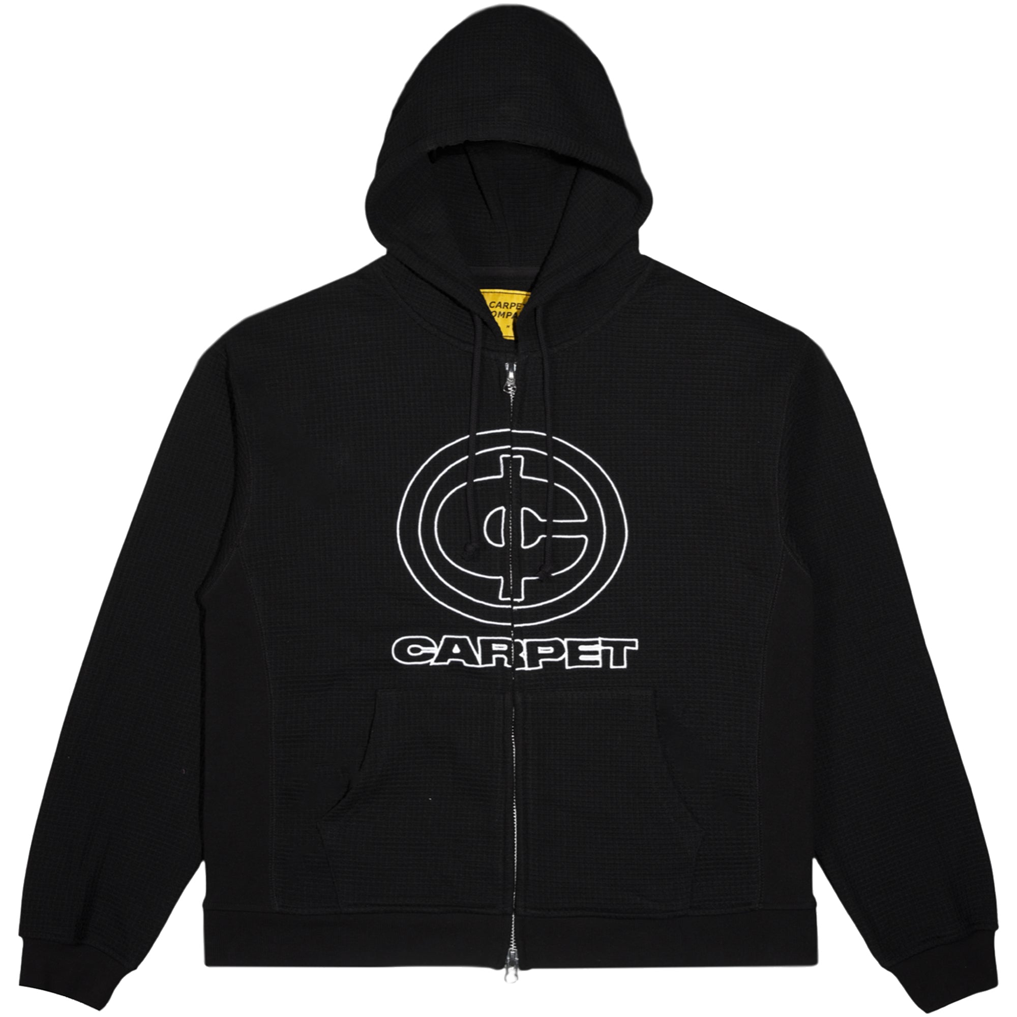 Carpet Company Cent Zip Thermal Hoodie Black