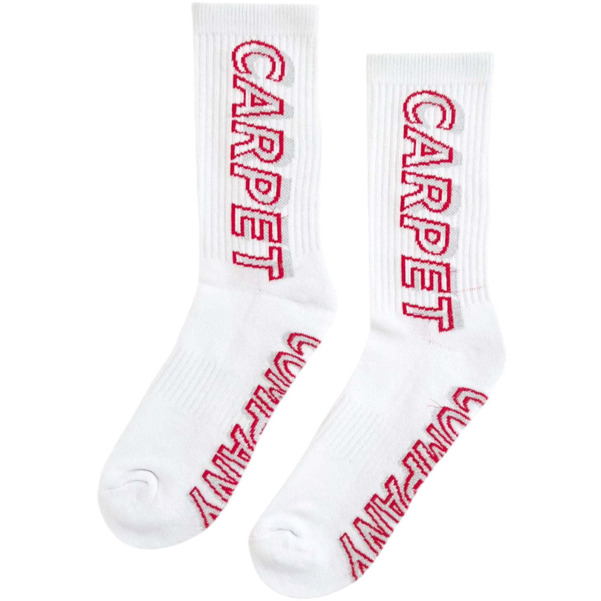 Carpet Company Misprint Socks White