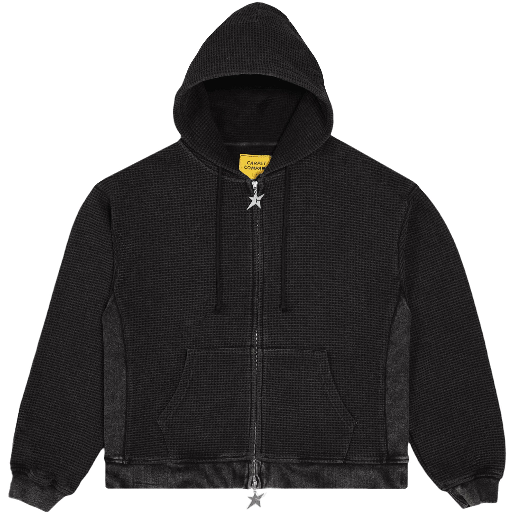 Carpet Company C-Star Double Zip Thermal Hoodie Black