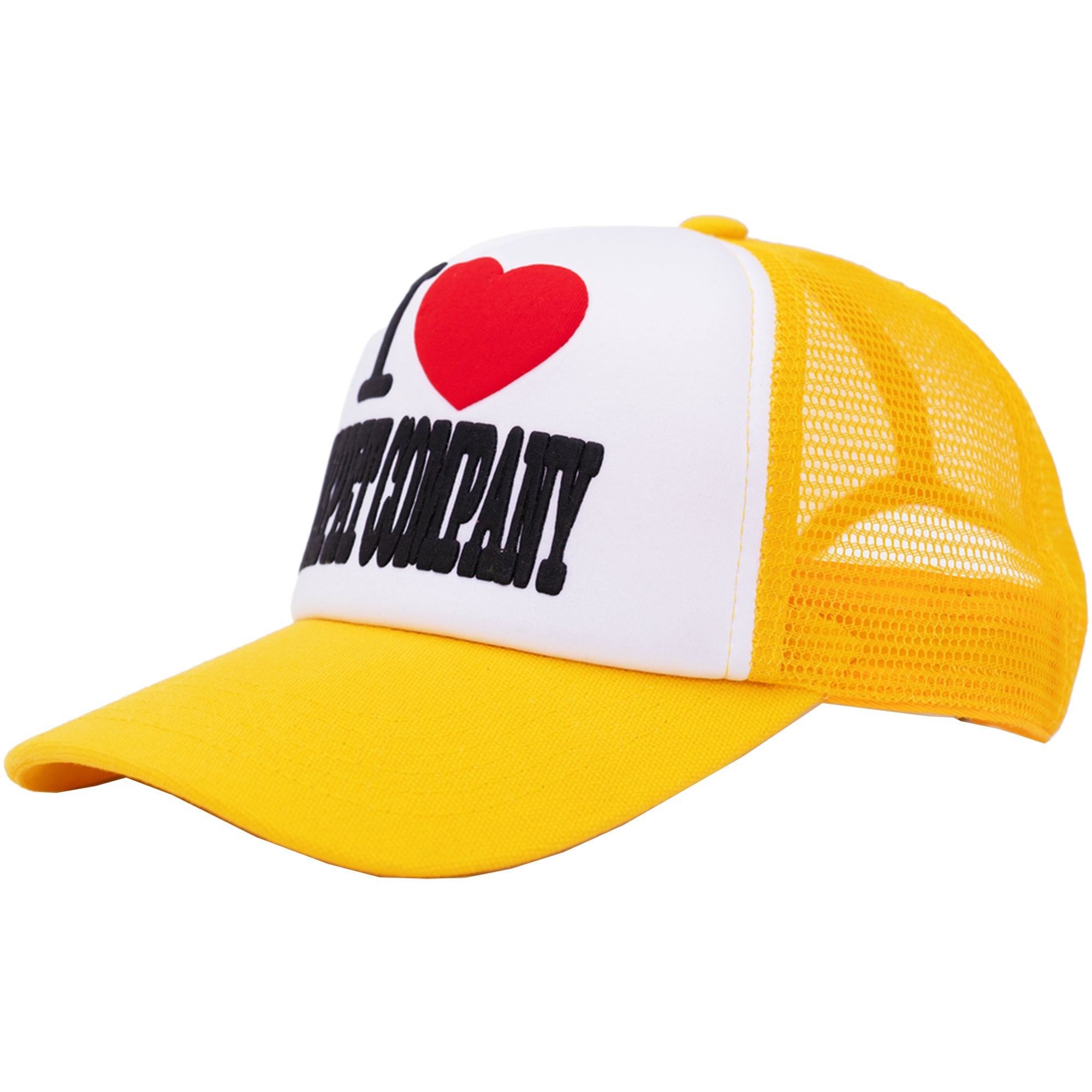 Carpet Company Heart Trucker Cap Yellow