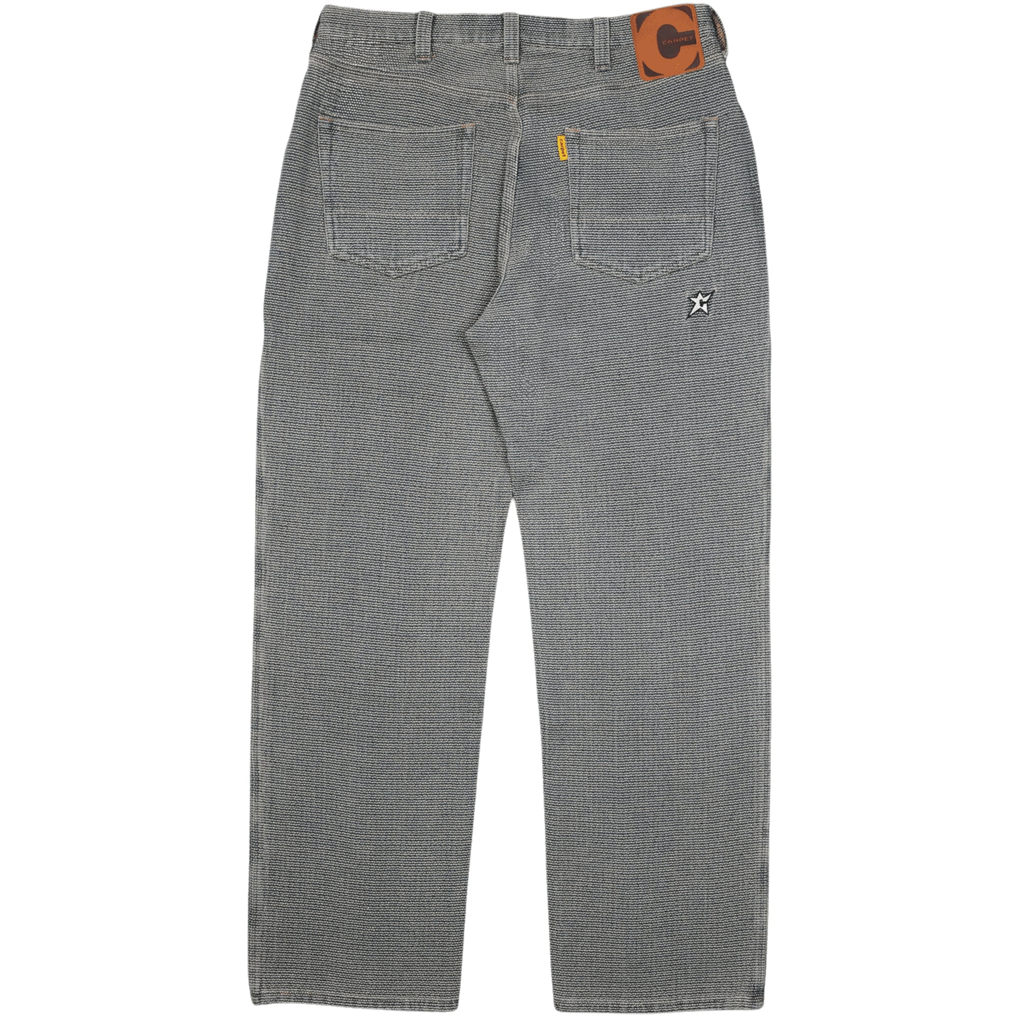 Carpet Company Interlock Stitch Denim Jean Black