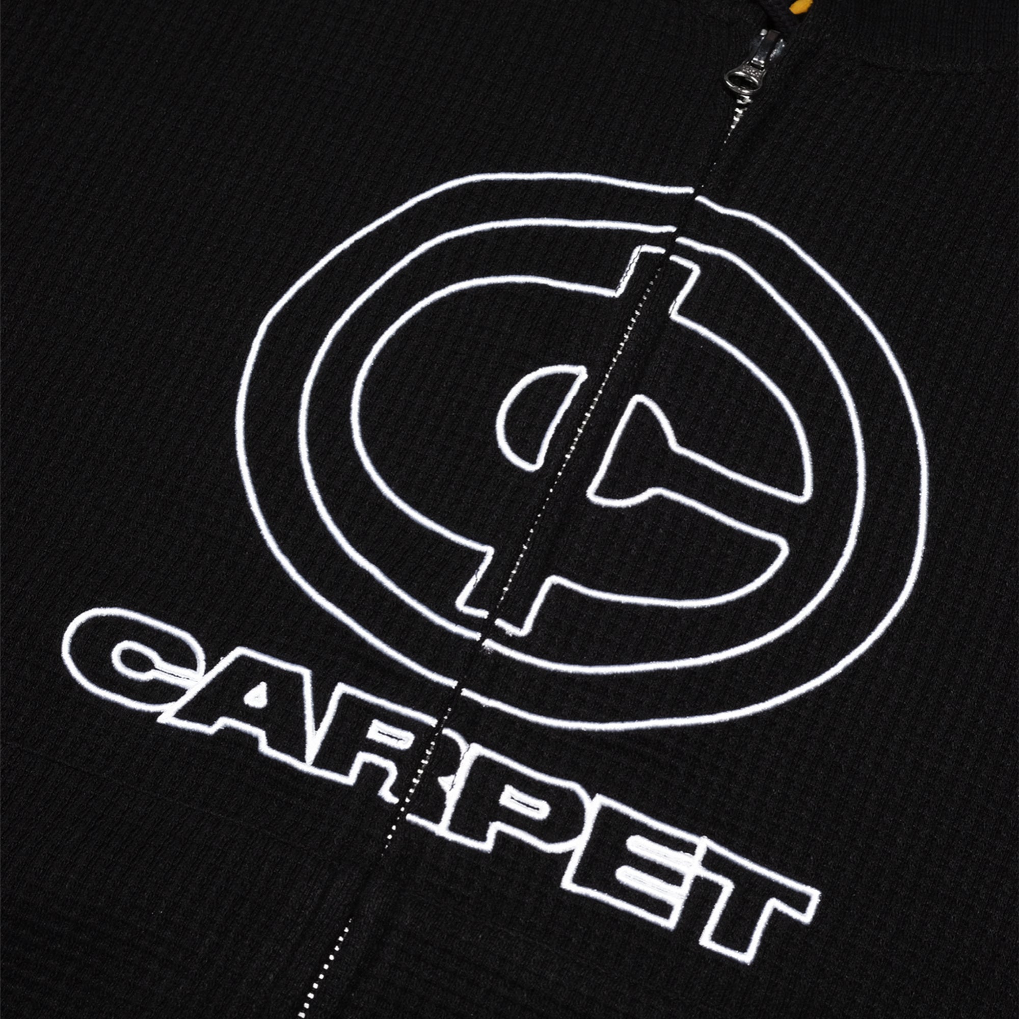 Carpet Company Cent Zip Thermal Hoodie Black