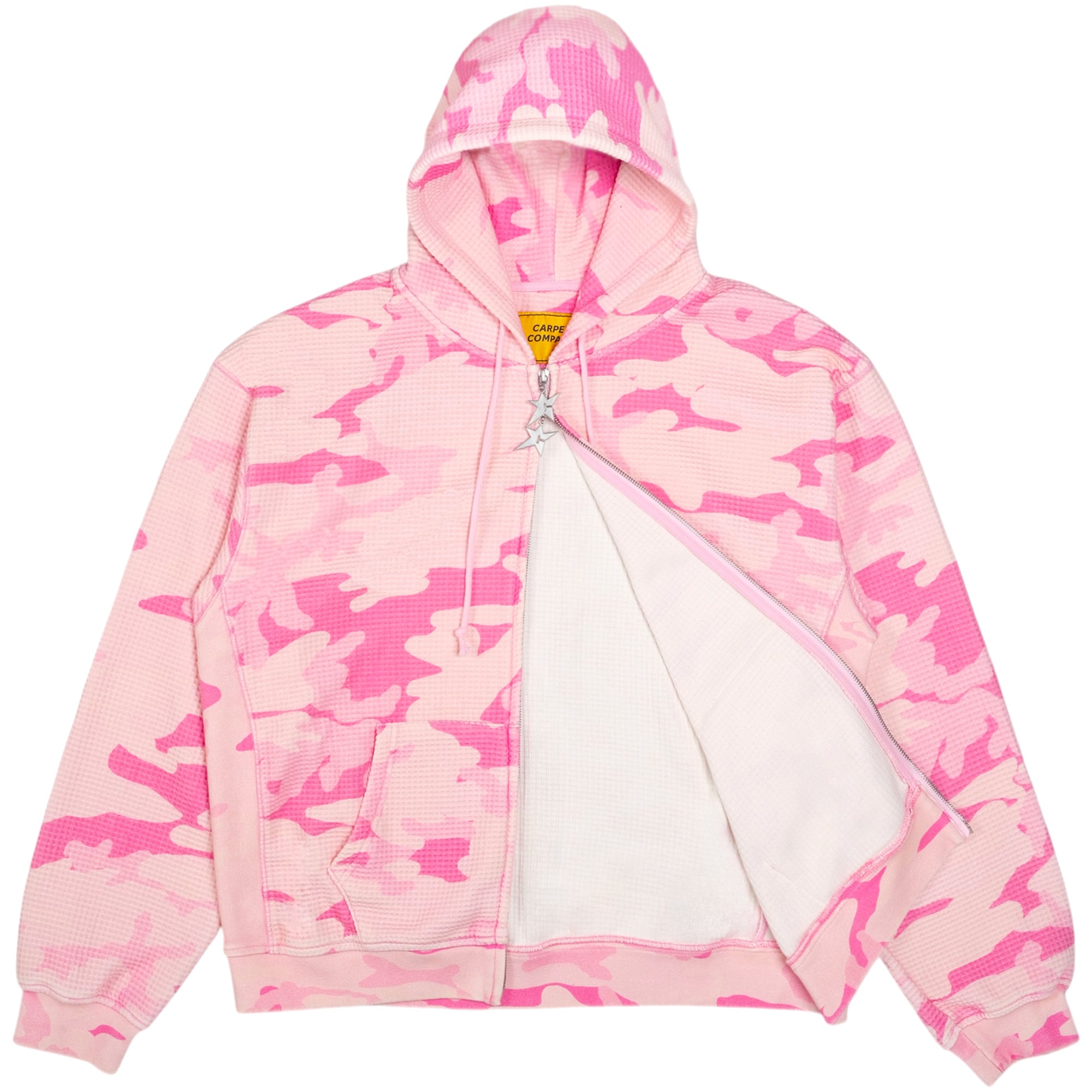 Carpet Company C-Star Double Zip Thermal Hoodie Pink Camo