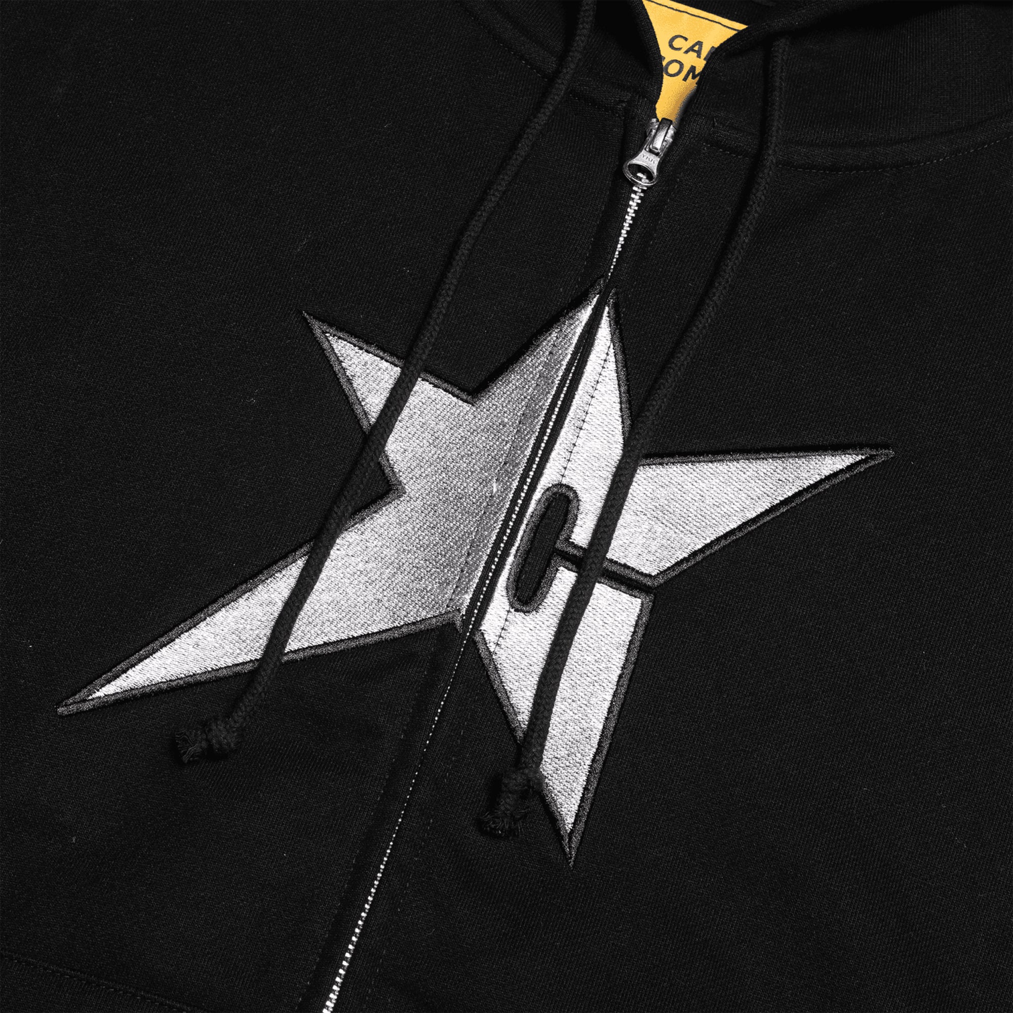 Carpet Company Metallic C-Star Zip Hoodie Black
