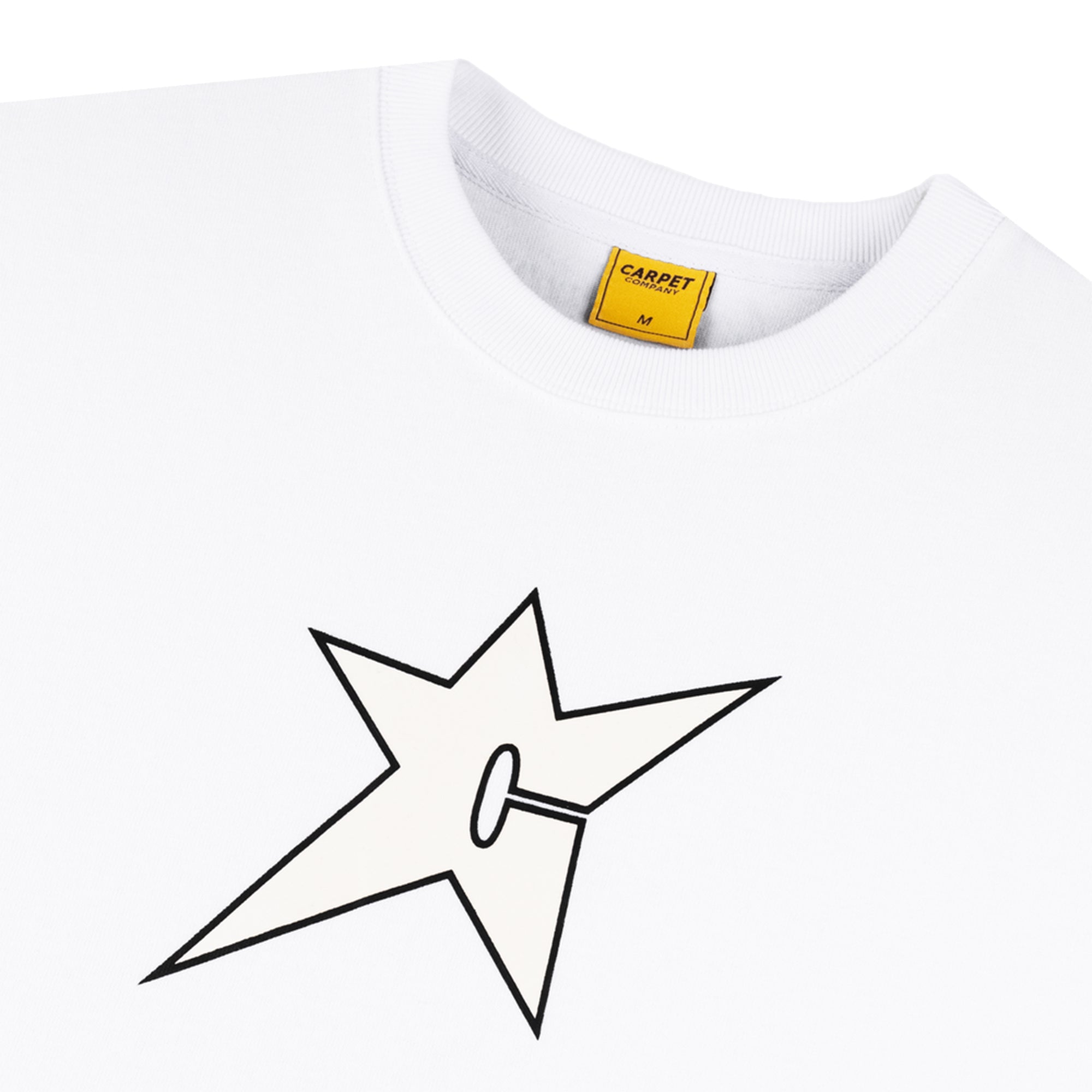 Carpet Company C-Star Glow In The Dark Tee White