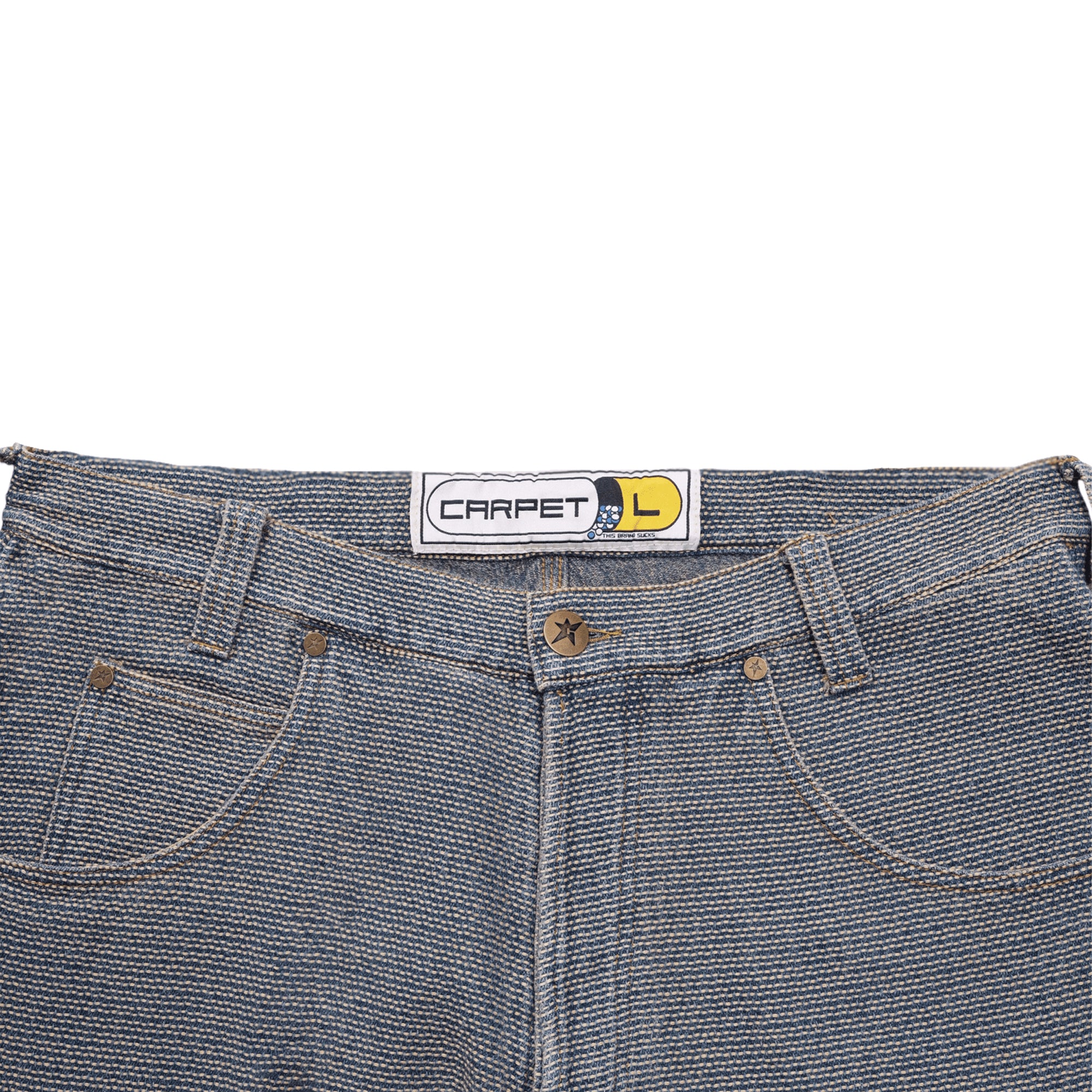 Carpet Company Interlock Stitch Denim Jean Black