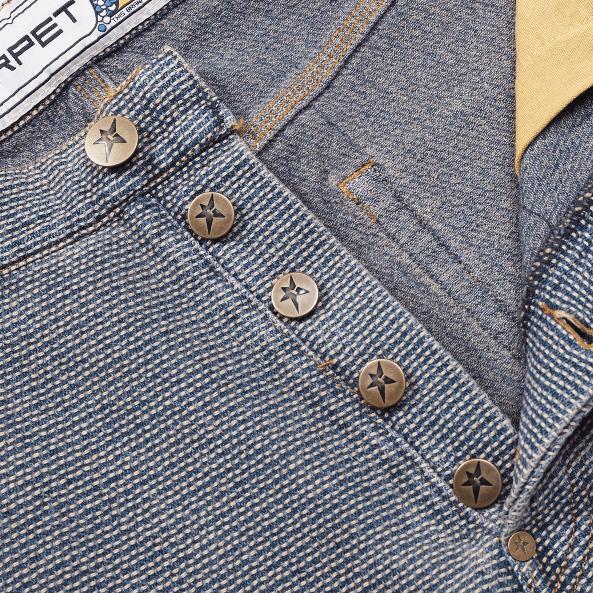 Carpet Company Interlock Stitch Denim Jean Black