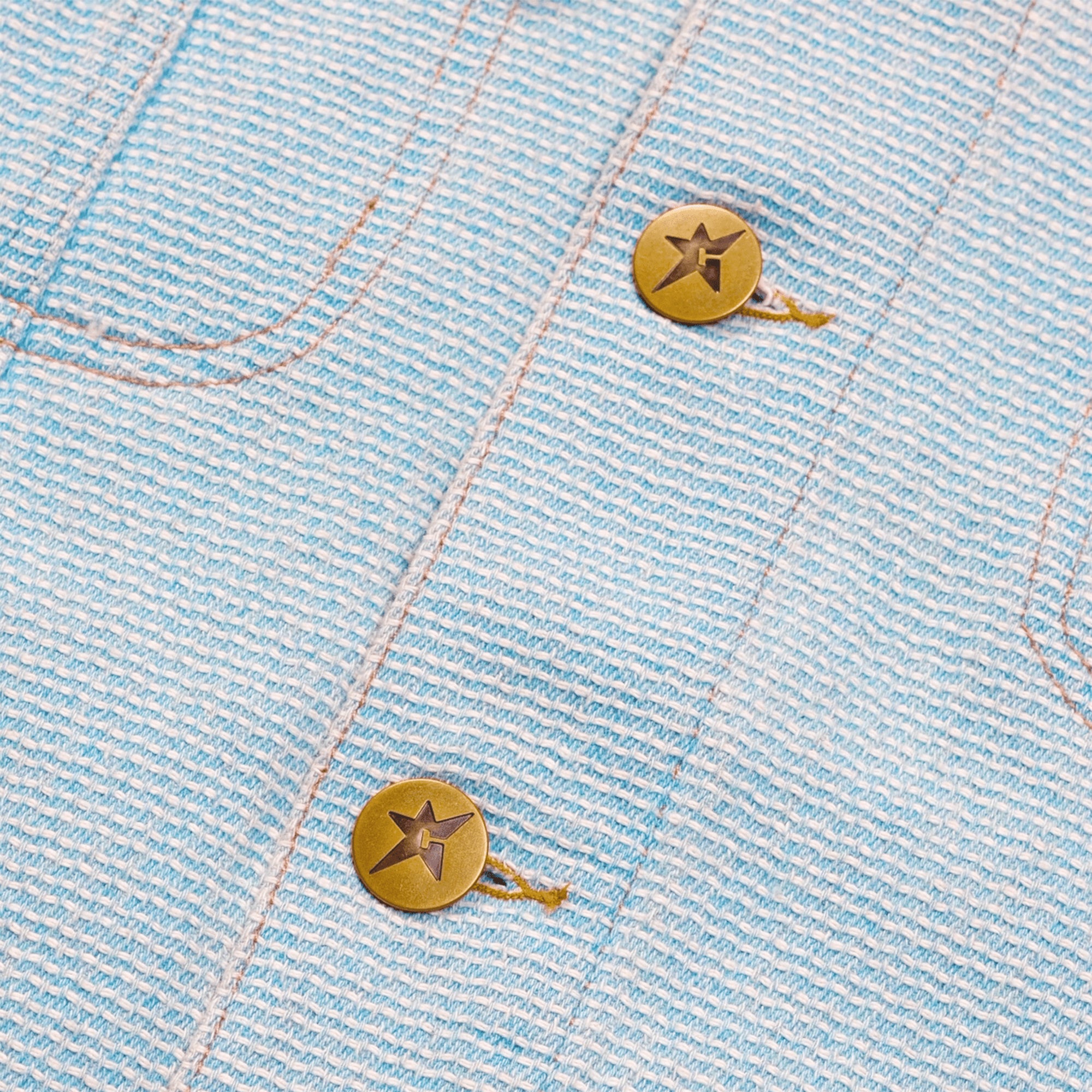 Carpet Company Interlock Stitch Denim Jacket Blue