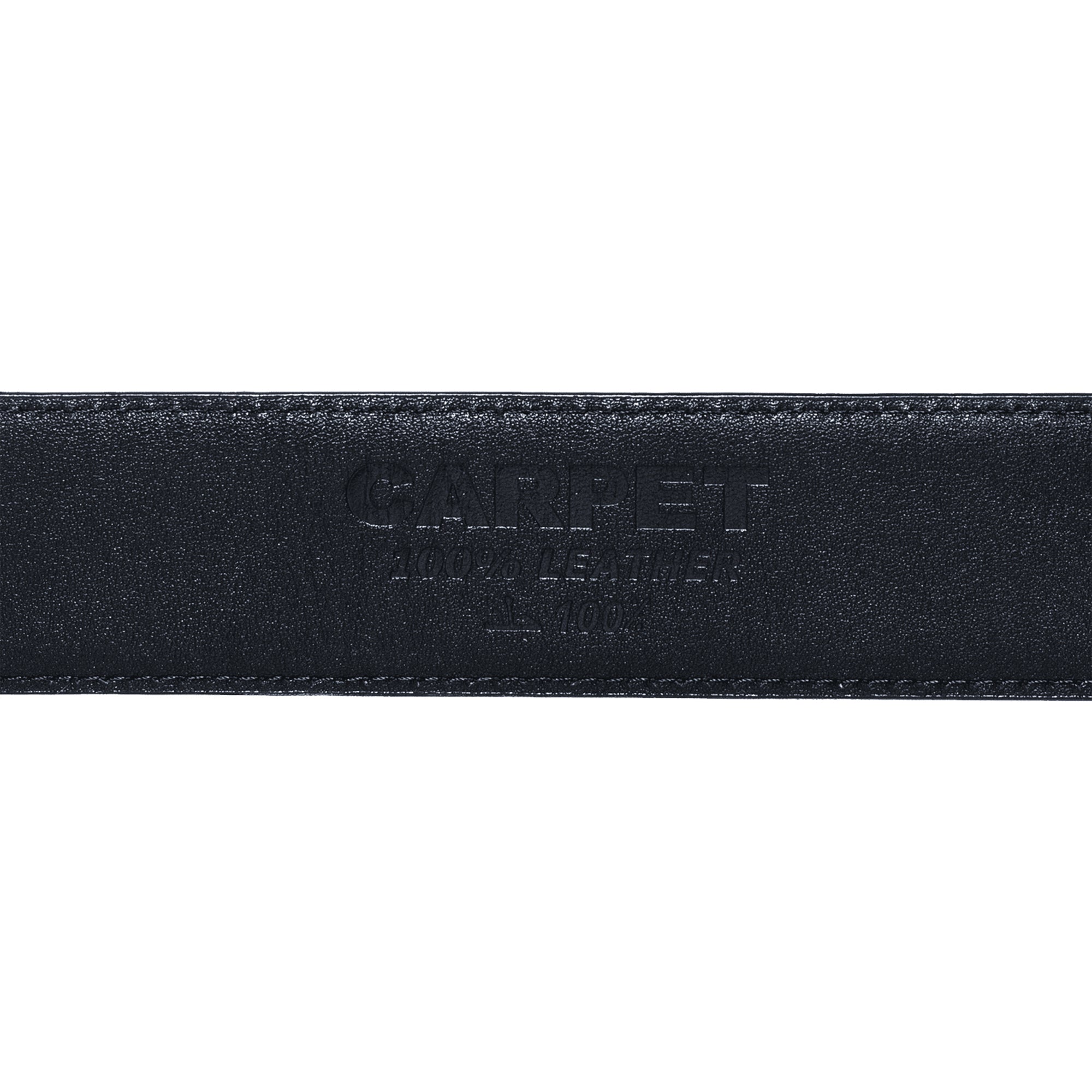 Carpet Company Crocskin Leather Belt Black