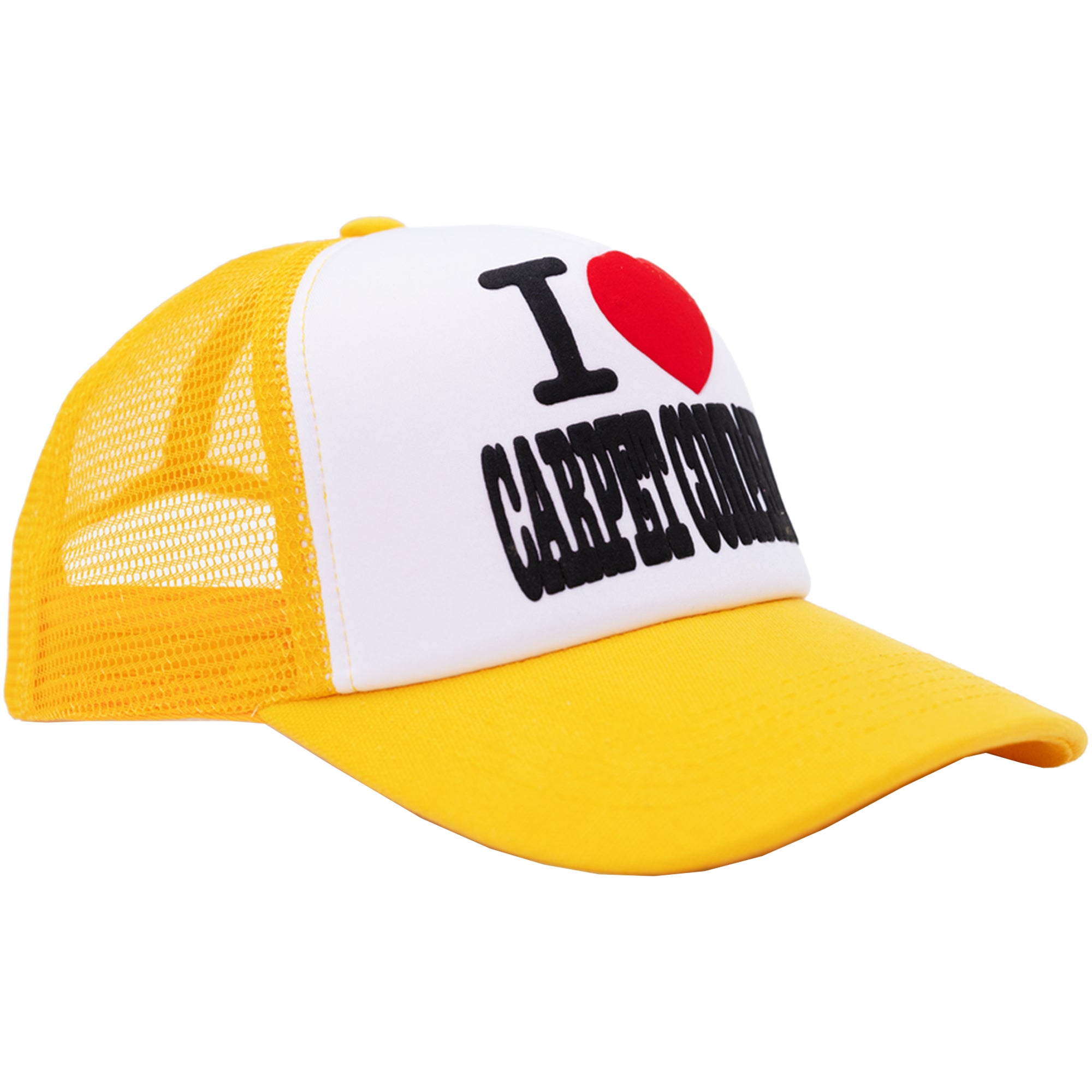 Carpet Company Heart Trucker Cap Yellow