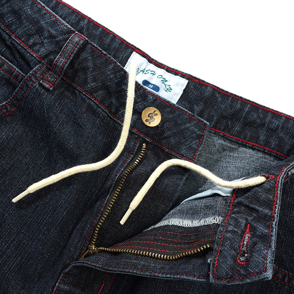 Cash Only Aleka Denim Jeans Washed Streaky Denim
