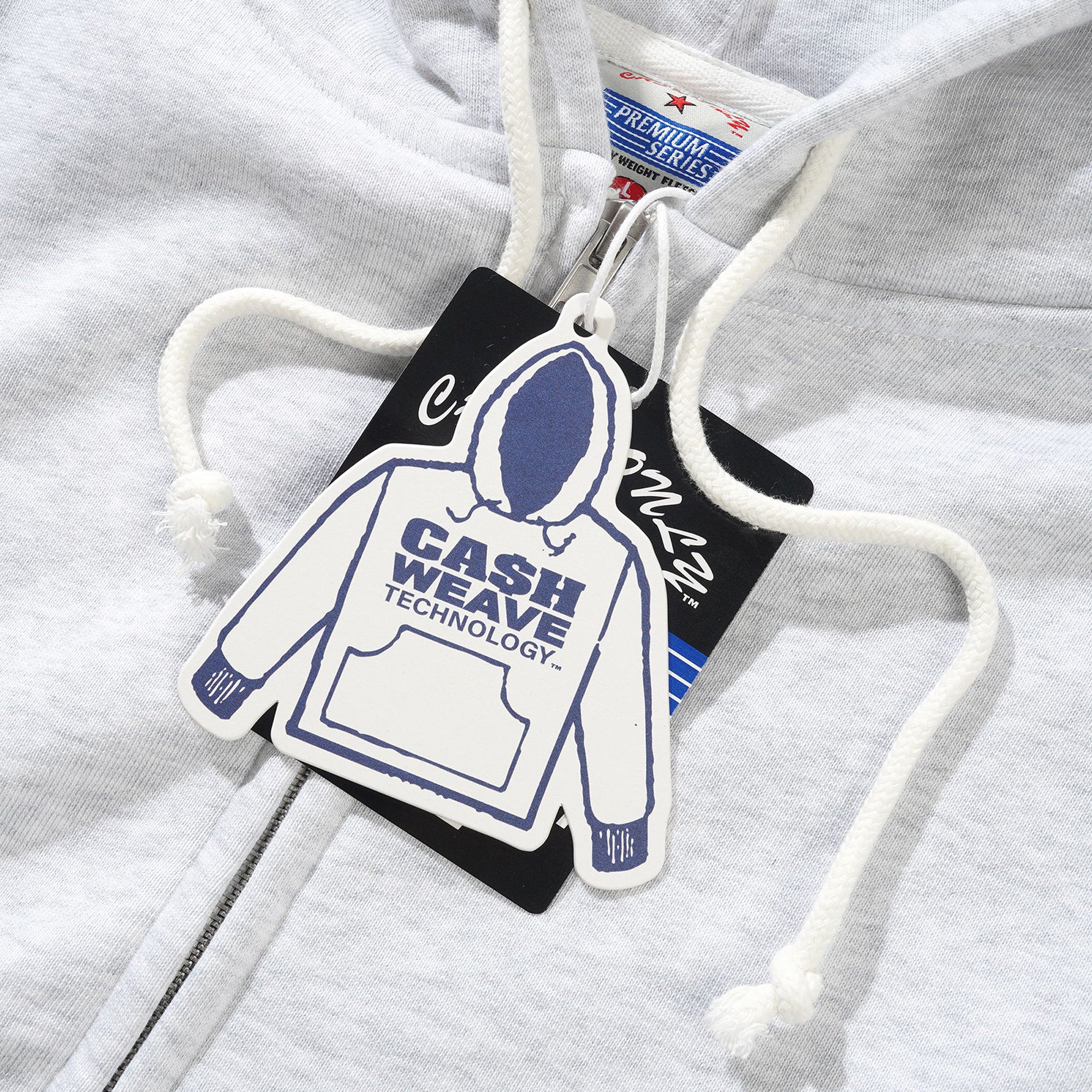Cash Only Heavy-Weight Zip-Thru Hood Ash