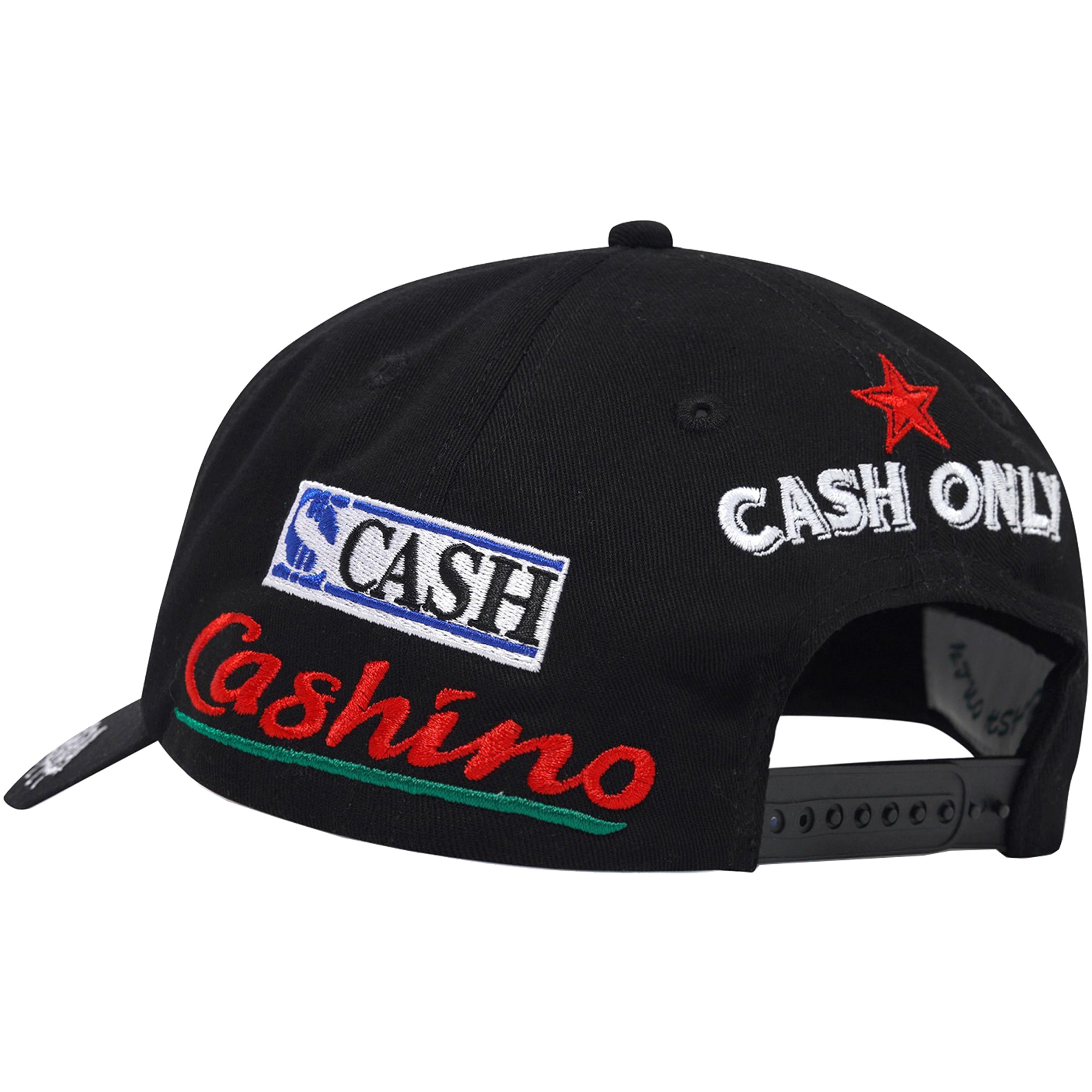 Cash Only Nada 6 Panel Cap Black