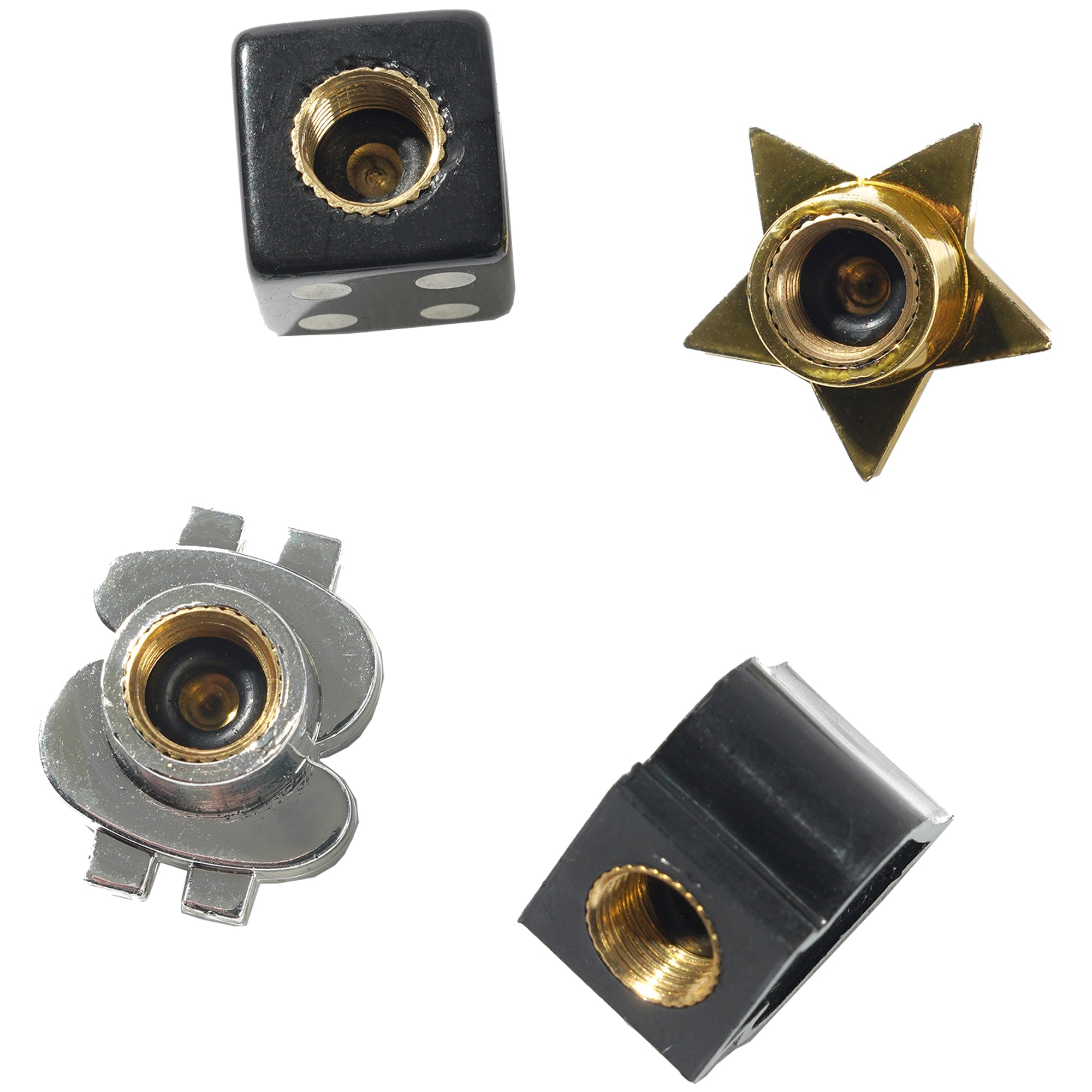 Cash Only Tyre Valve Cap Set