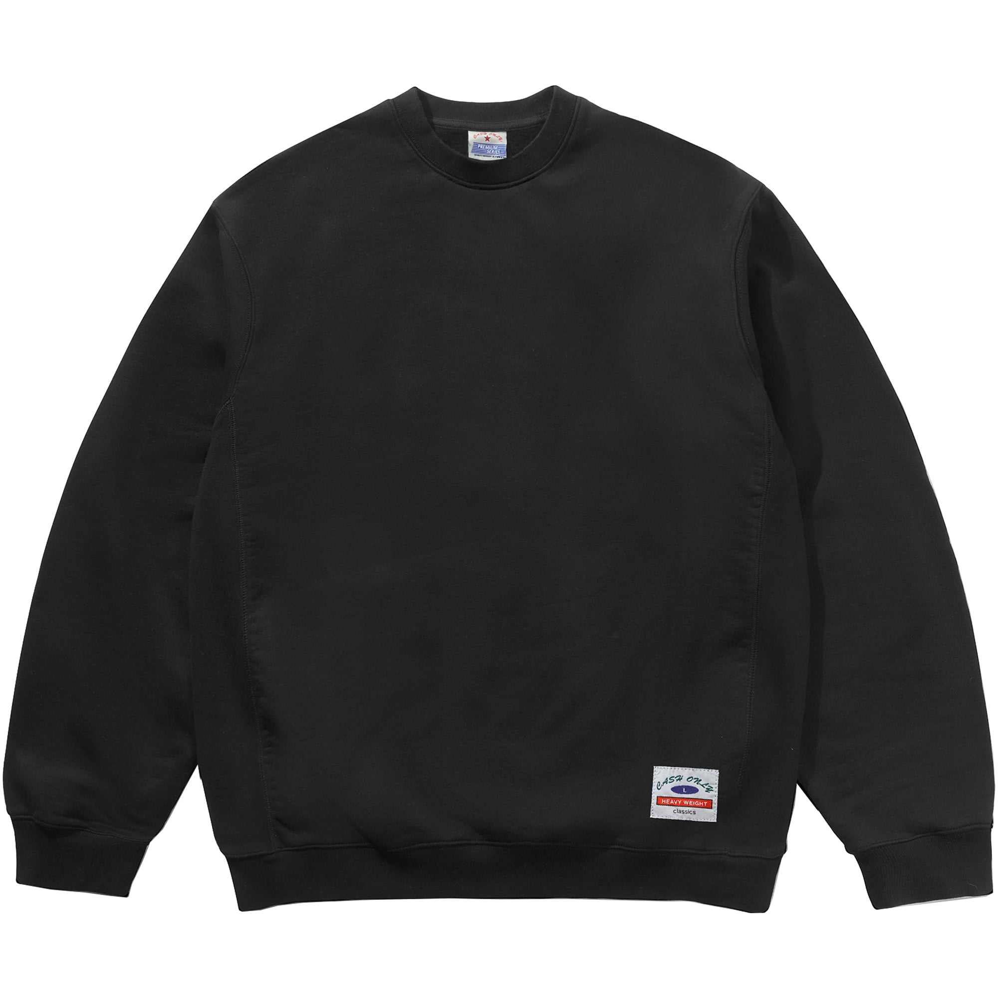 Cash Only Heavy-Weight Crewneck Black