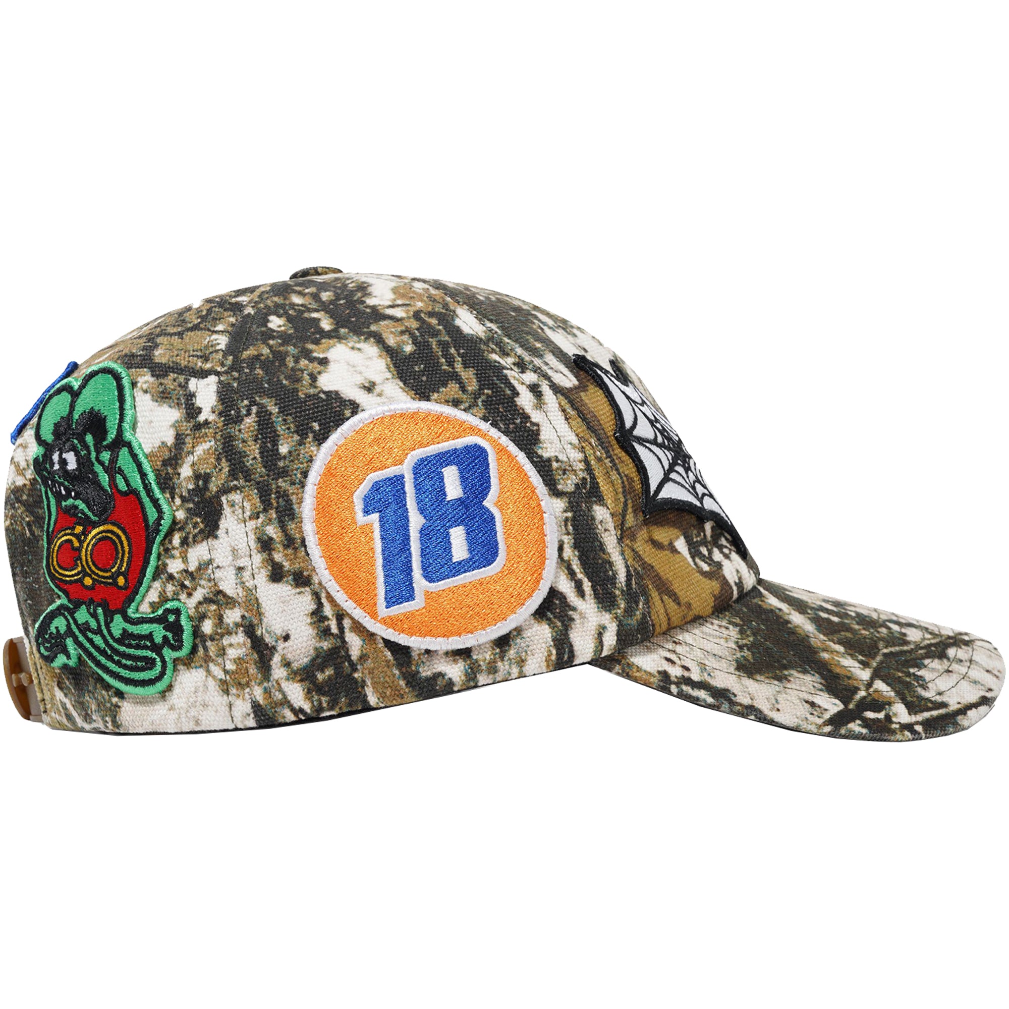 Cash Only Service 6 Panel Cap Foliage Camo