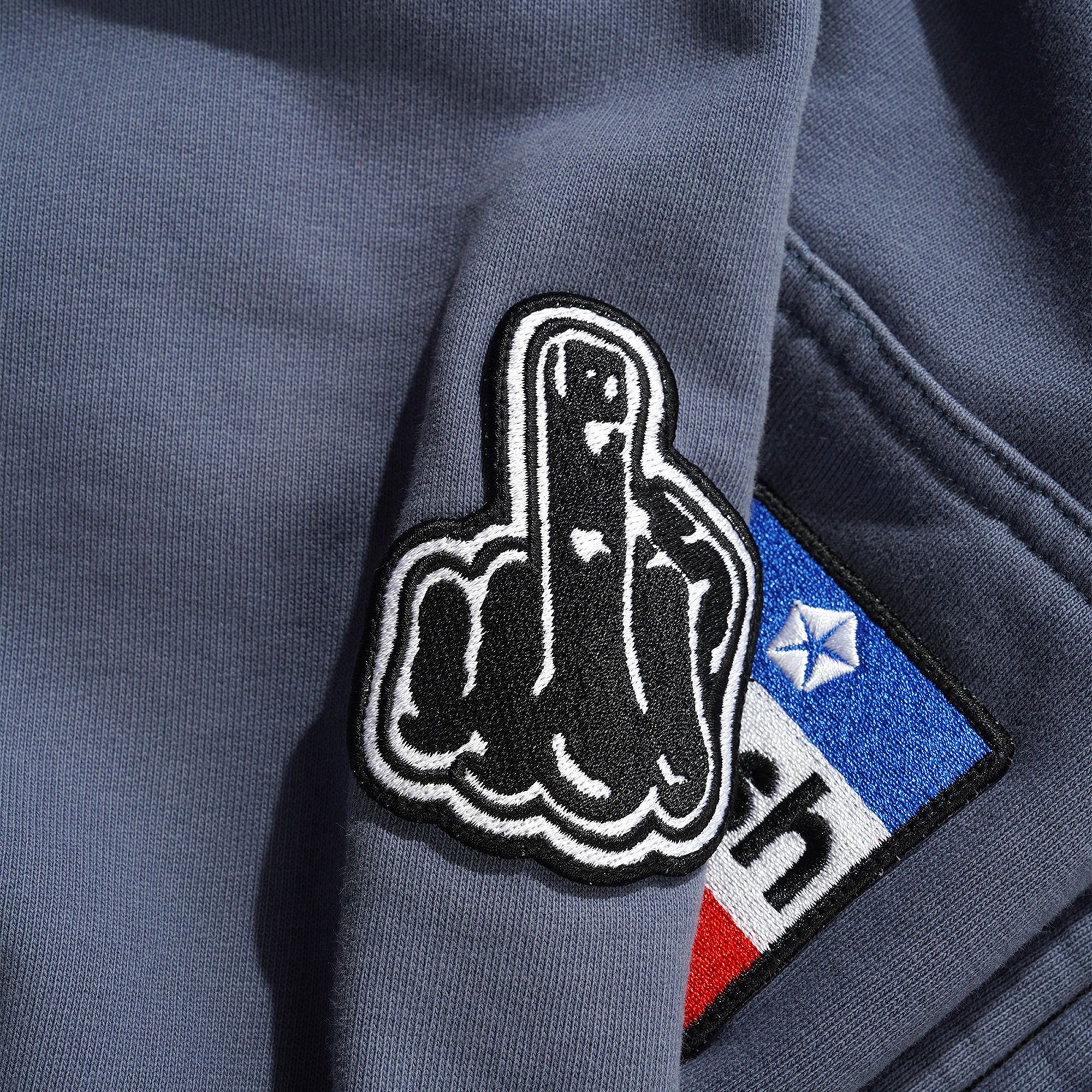 Cash Only Service Zip-Thru Hood Washed Navy