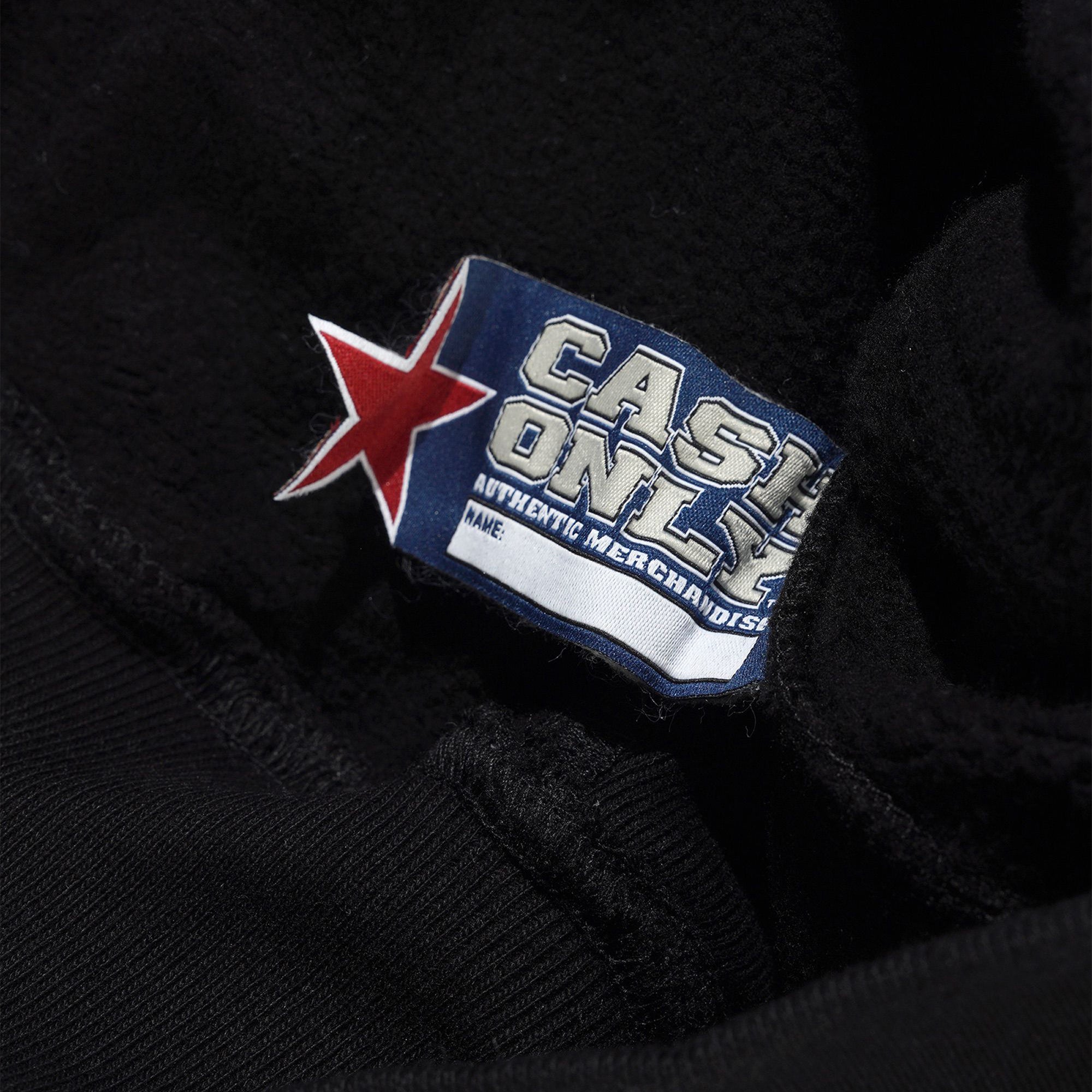 Cash Only Heavy-Weight Zip-Thru Hood Black