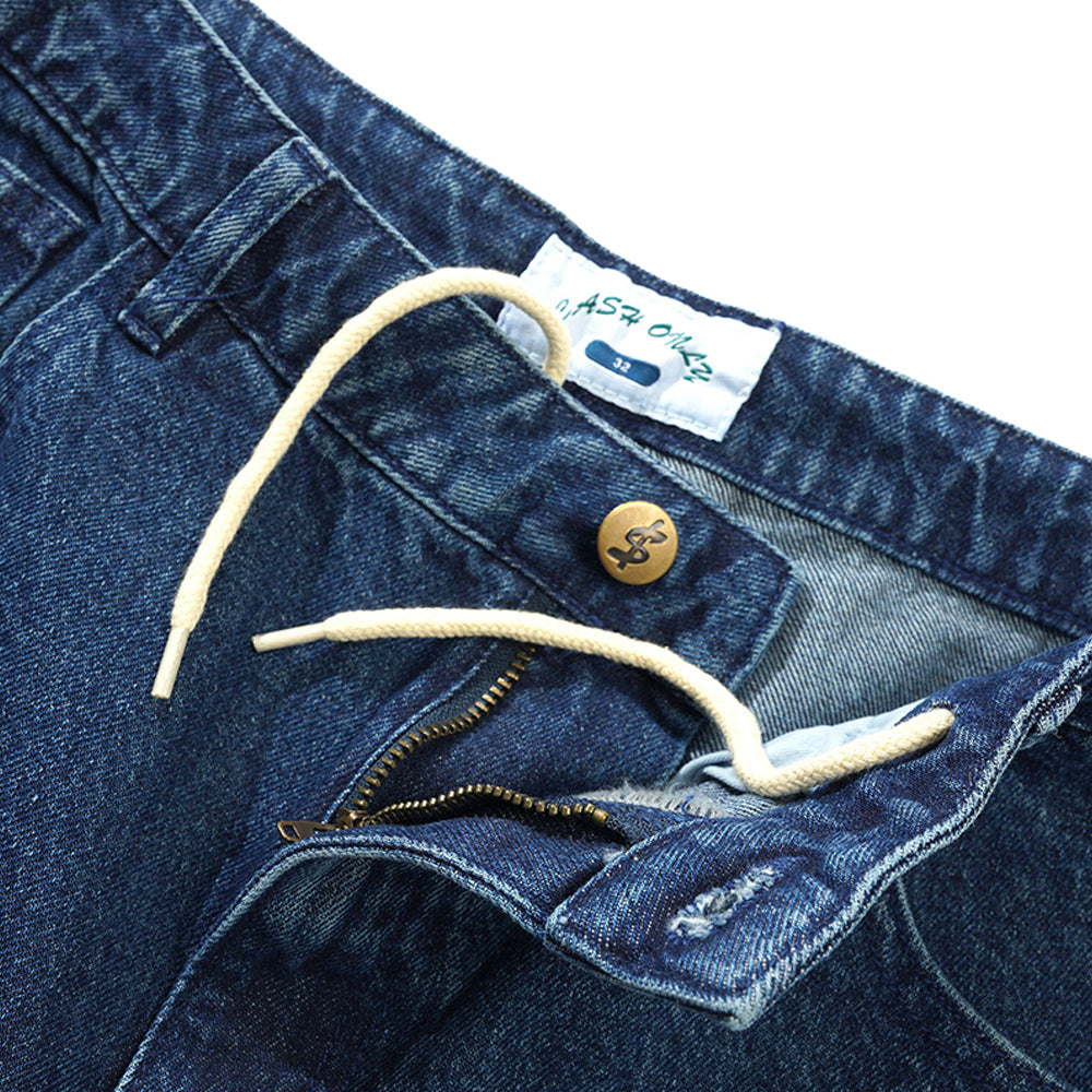 Cash Only Aleka Denim Jeans Washed Mid Blue