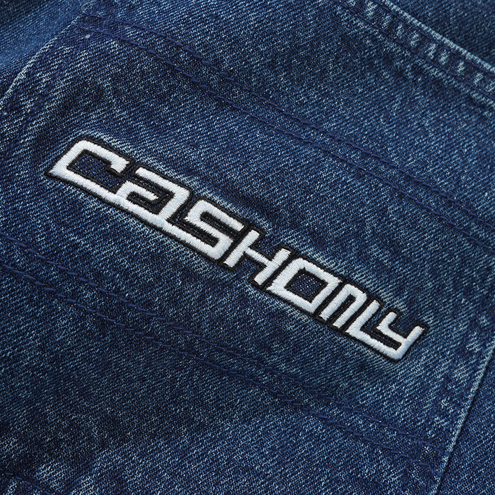 Cash Only Aleka Denim Jeans Washed Mid Blue