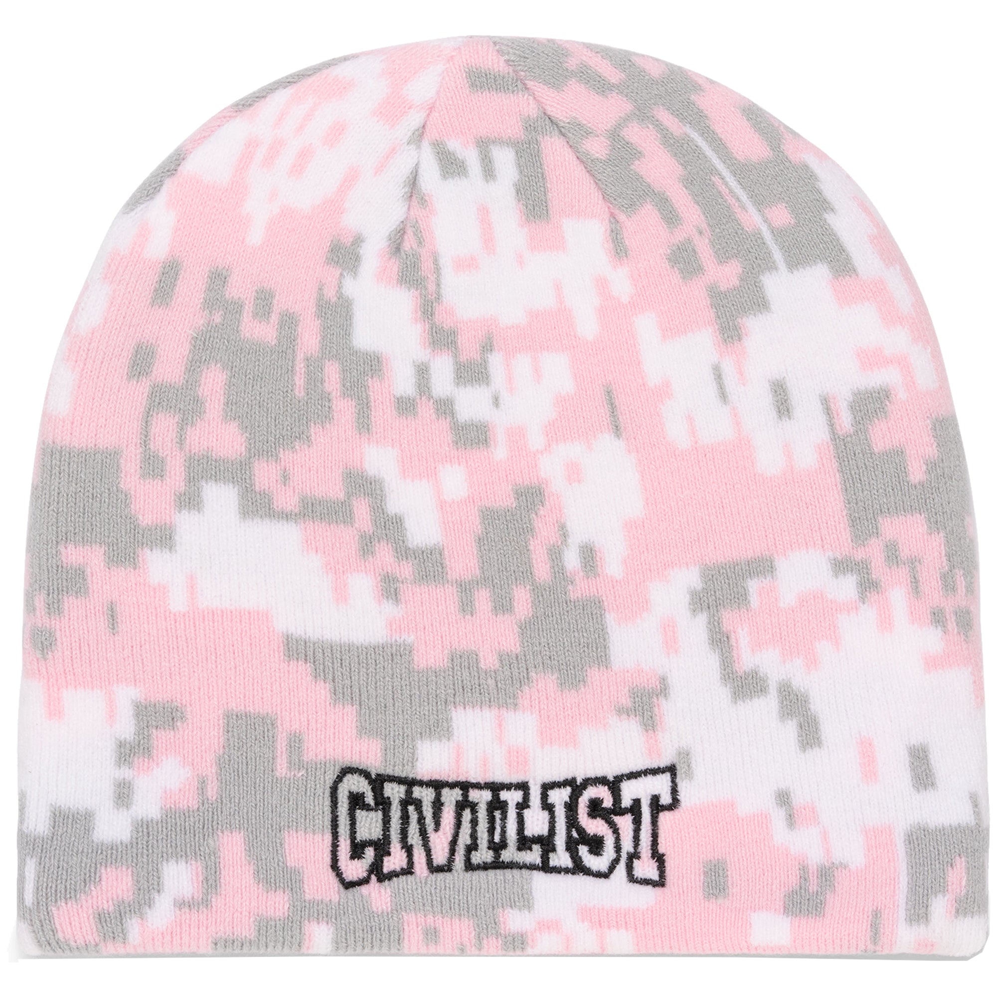 Civilist Skully Beanie Pink Digi Camo