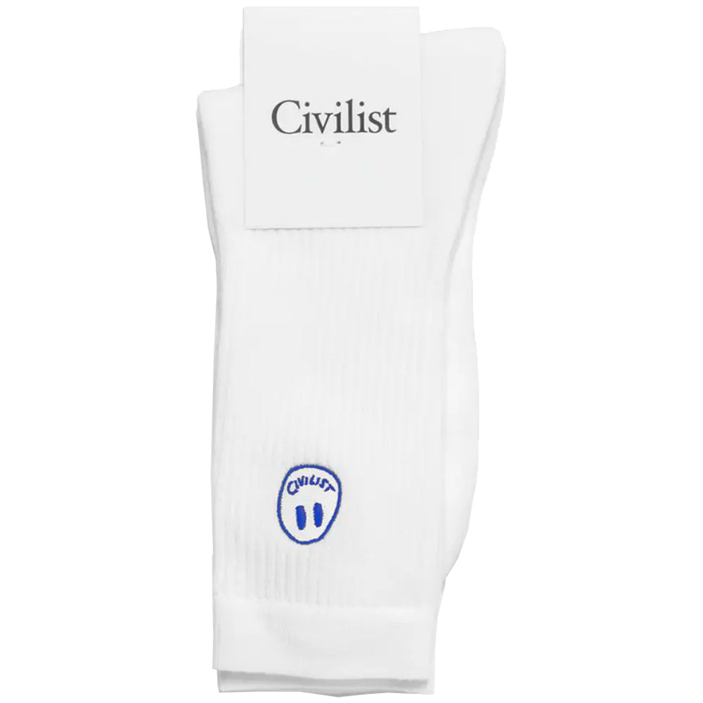 Civilist Mini Smiler Socks White/Royal