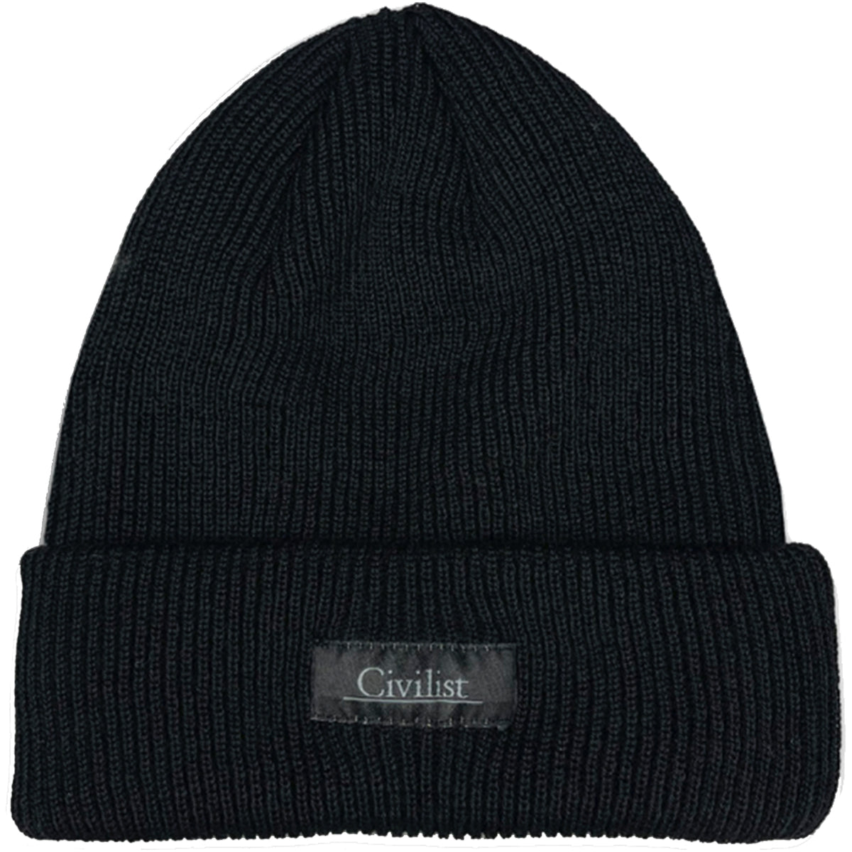 Civilist Schurwolle Beanie Black