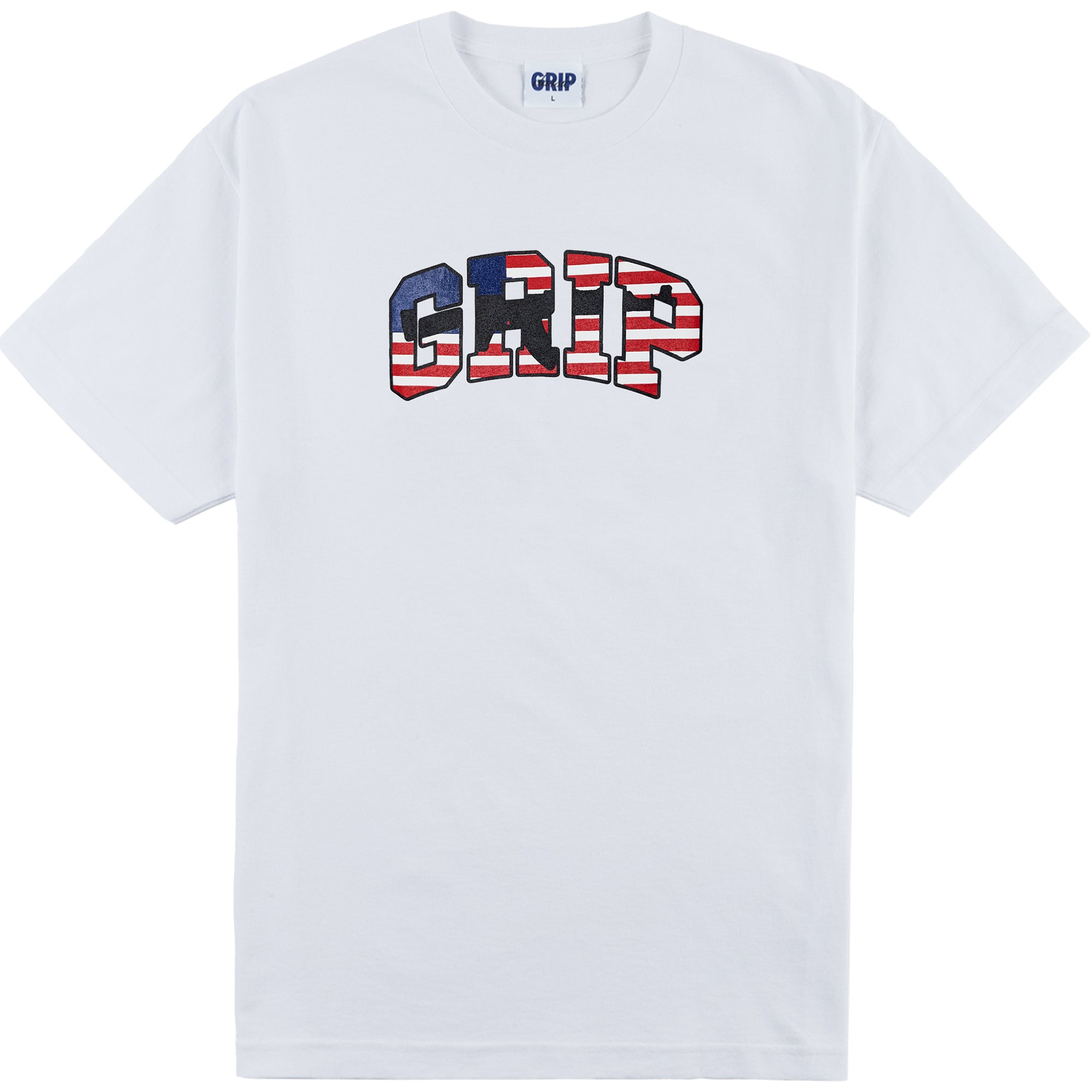 Classic Grip Flag Tee White