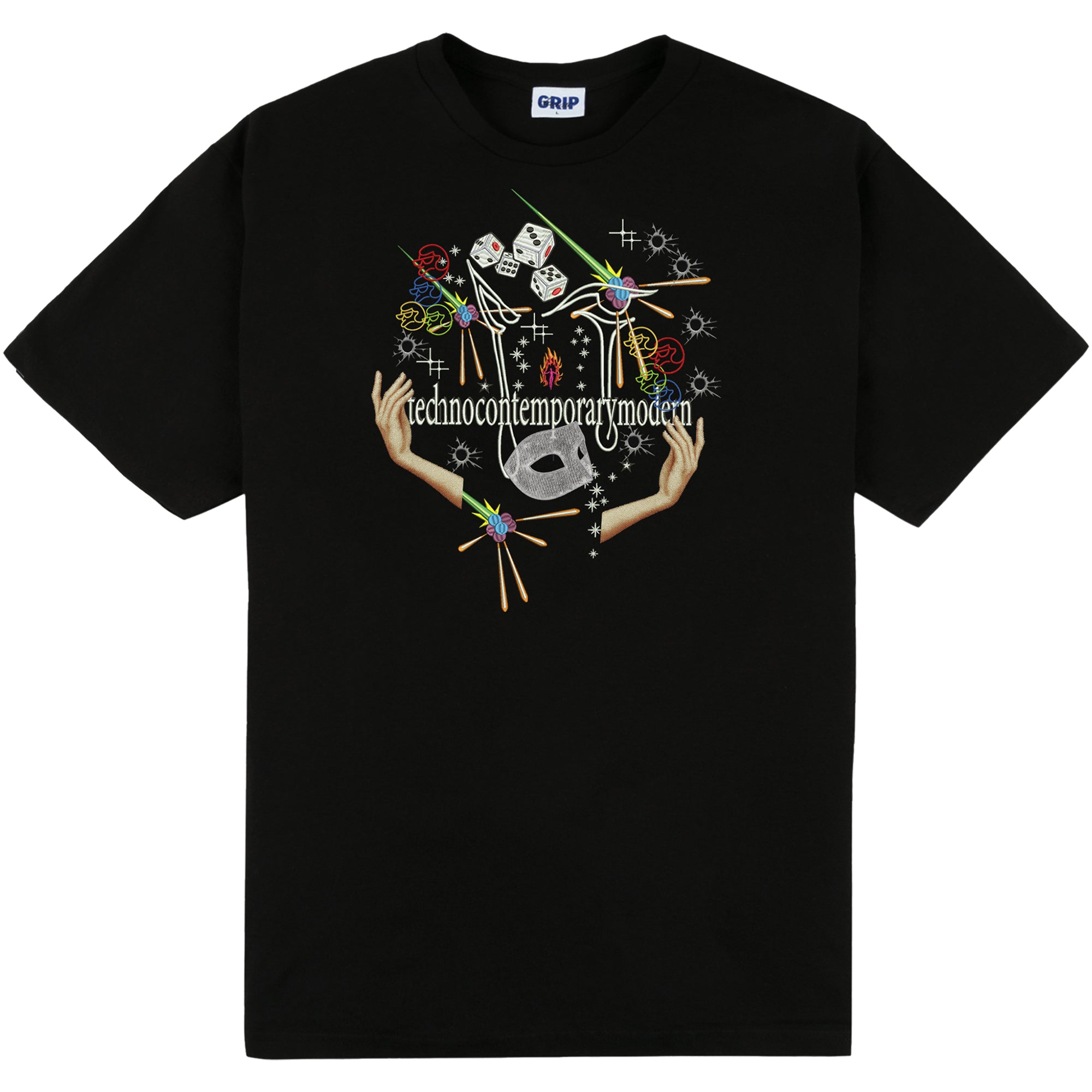 Classic Grip x AOI Techno Tee Black