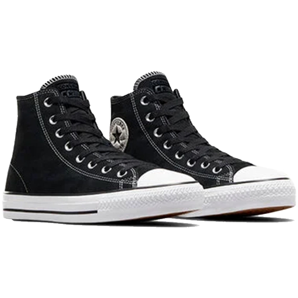 Converse Cons CTAS Pro Hi Shoes Black/Black/White Suede