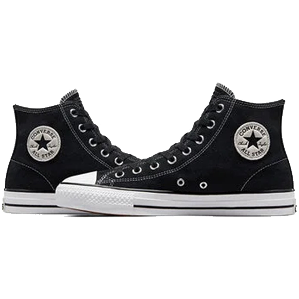 Converse Cons CTAS Pro Hi Shoes Black/Black/White Suede