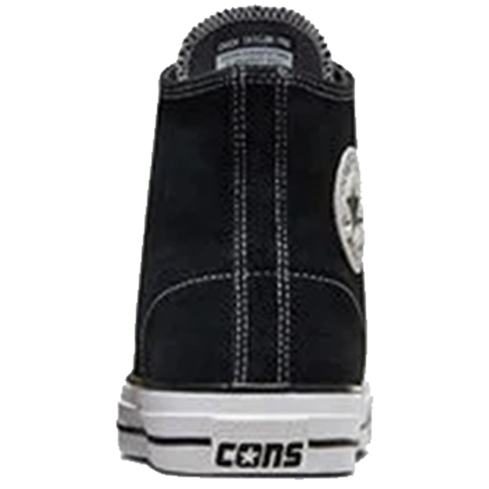 Converse Cons CTAS Pro Hi Shoes Black/Black/White Suede