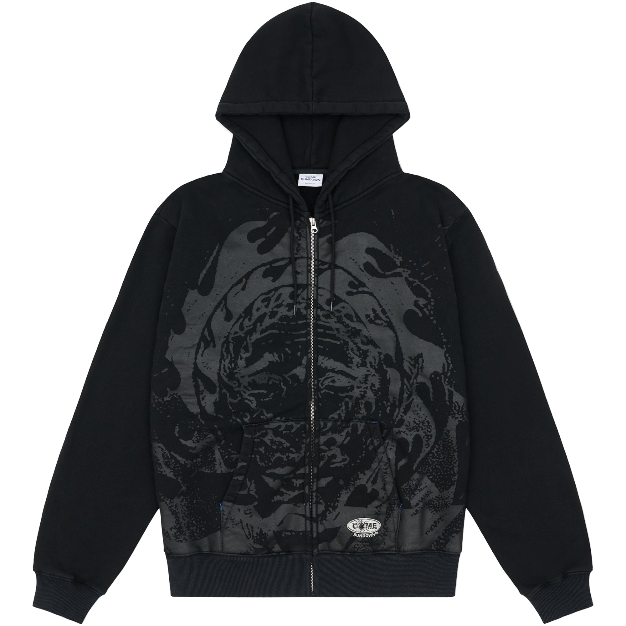 Come Sundown Gravitational Zip Hoodie Black