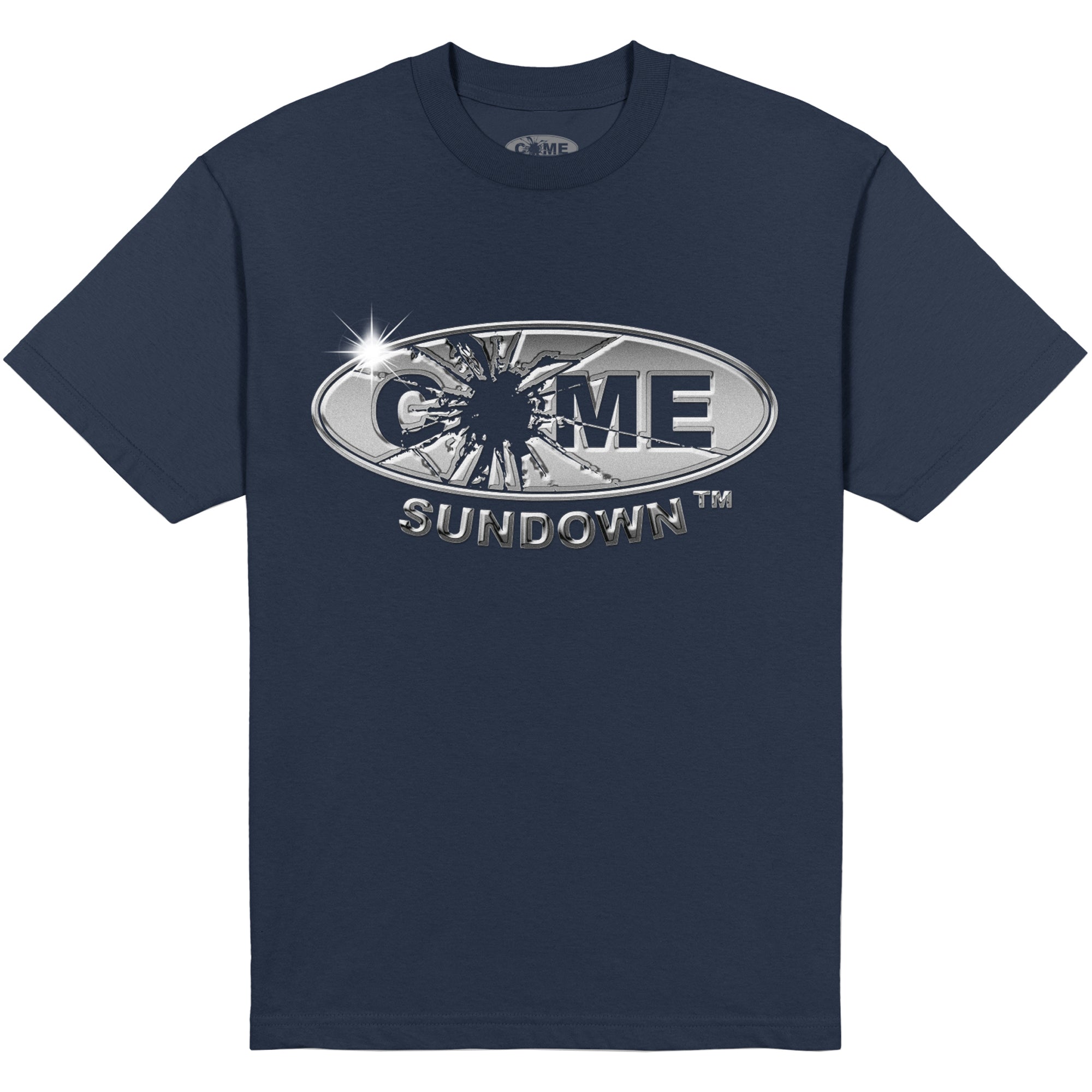 Come Sundown Metallic Taste T Shirt Navy