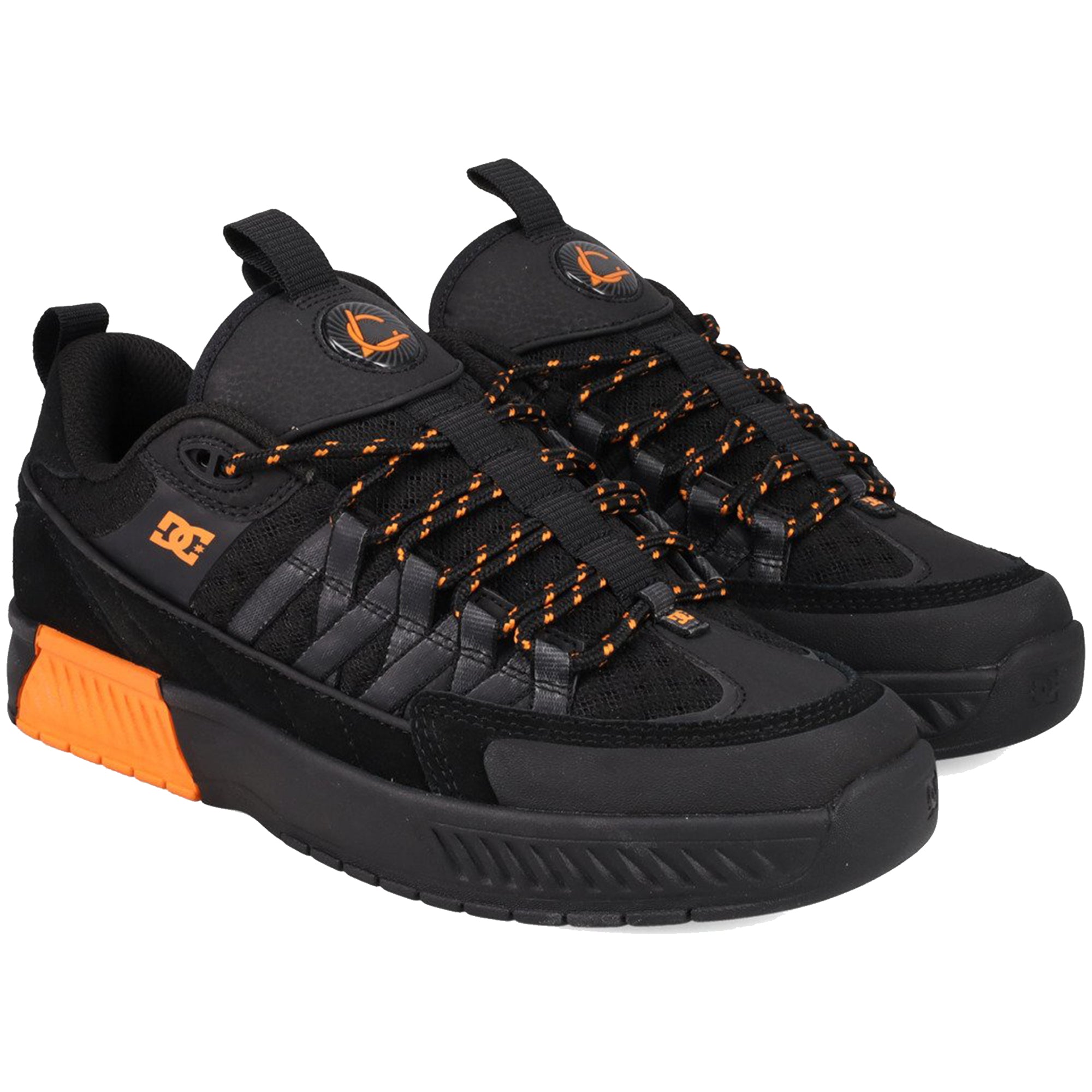 DC Lucien Shoes Black/Black/Orange