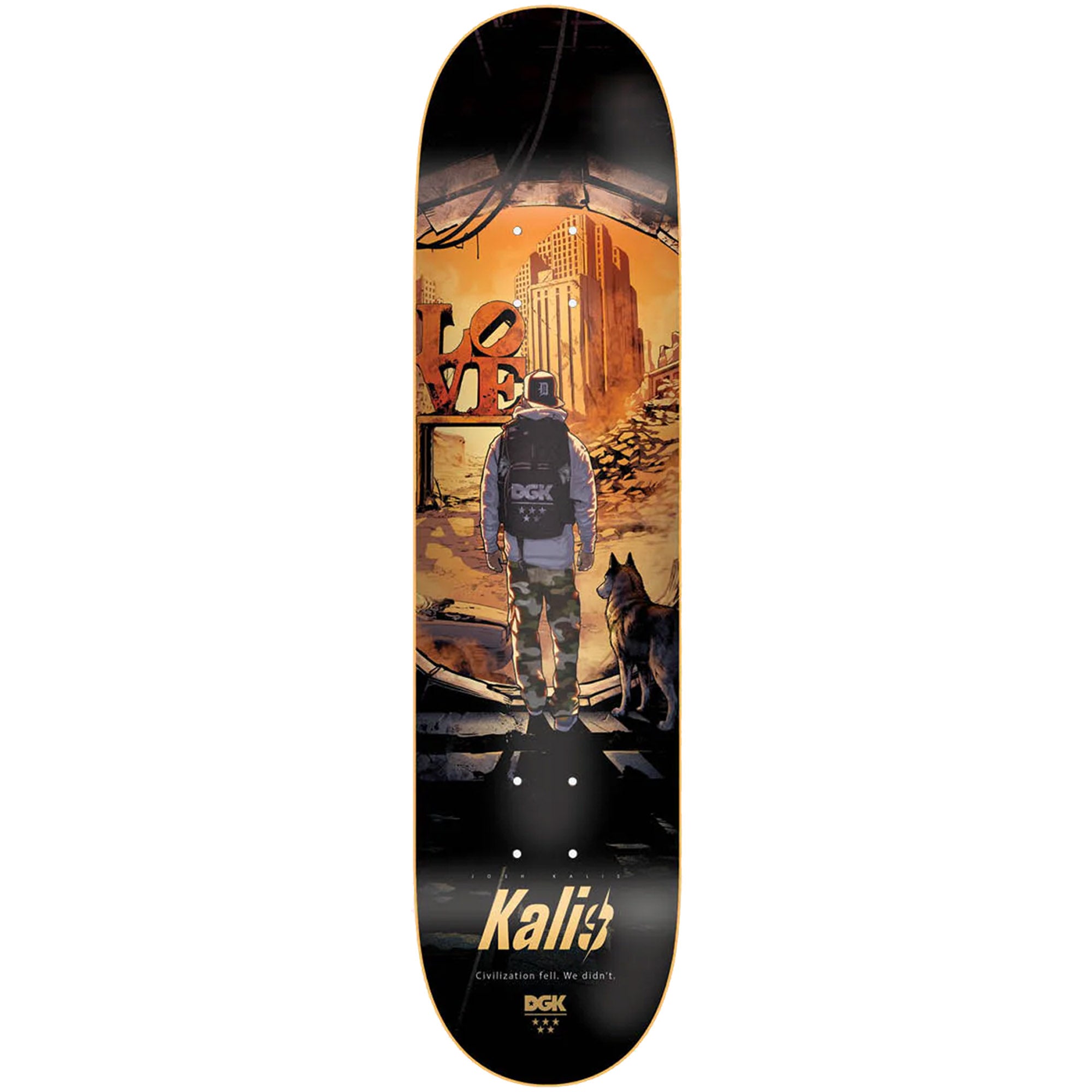 DGK Josh Kalis Civilization Skateboard Deck 8.06"